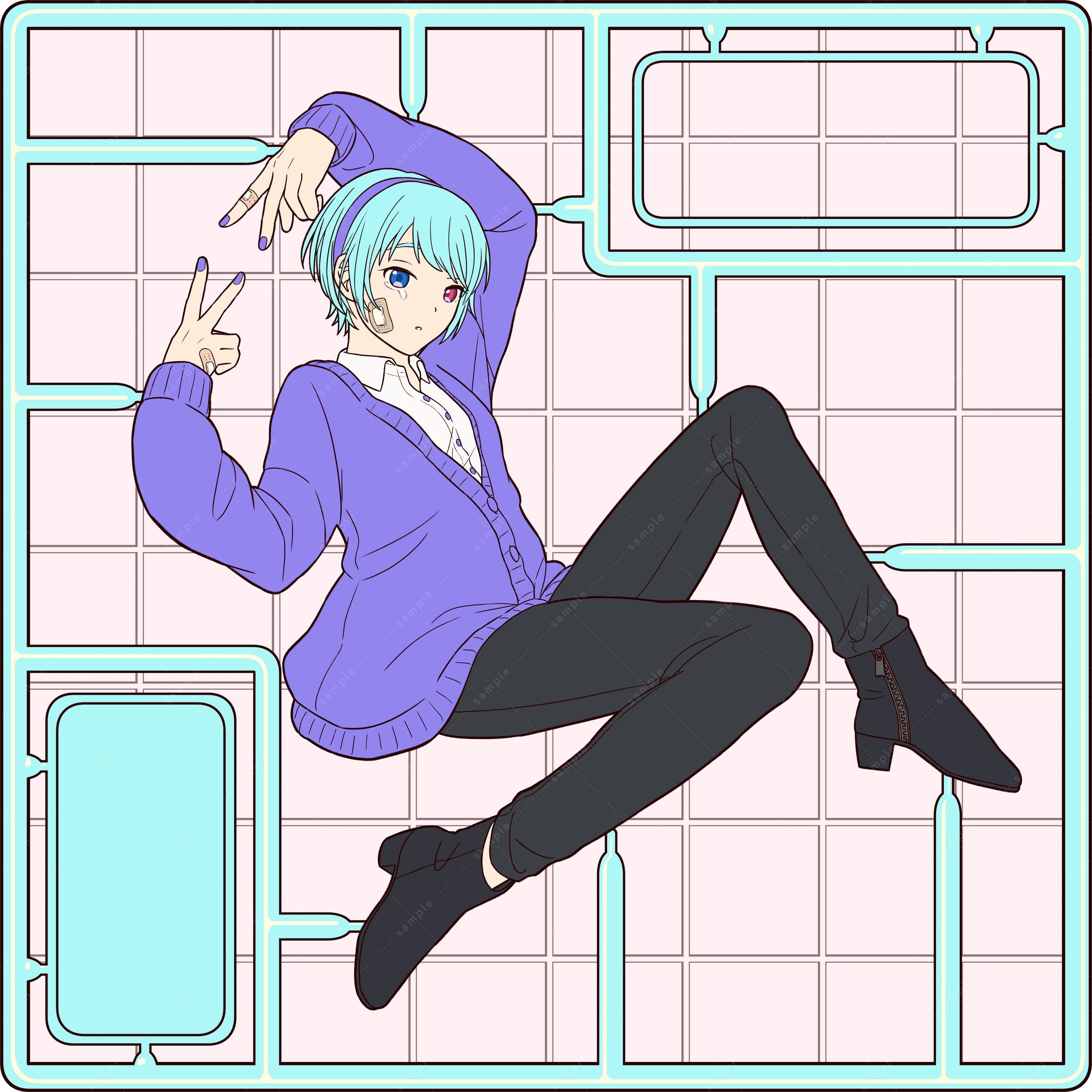 室長 綾様　歌ってみた動画　イラスト-1