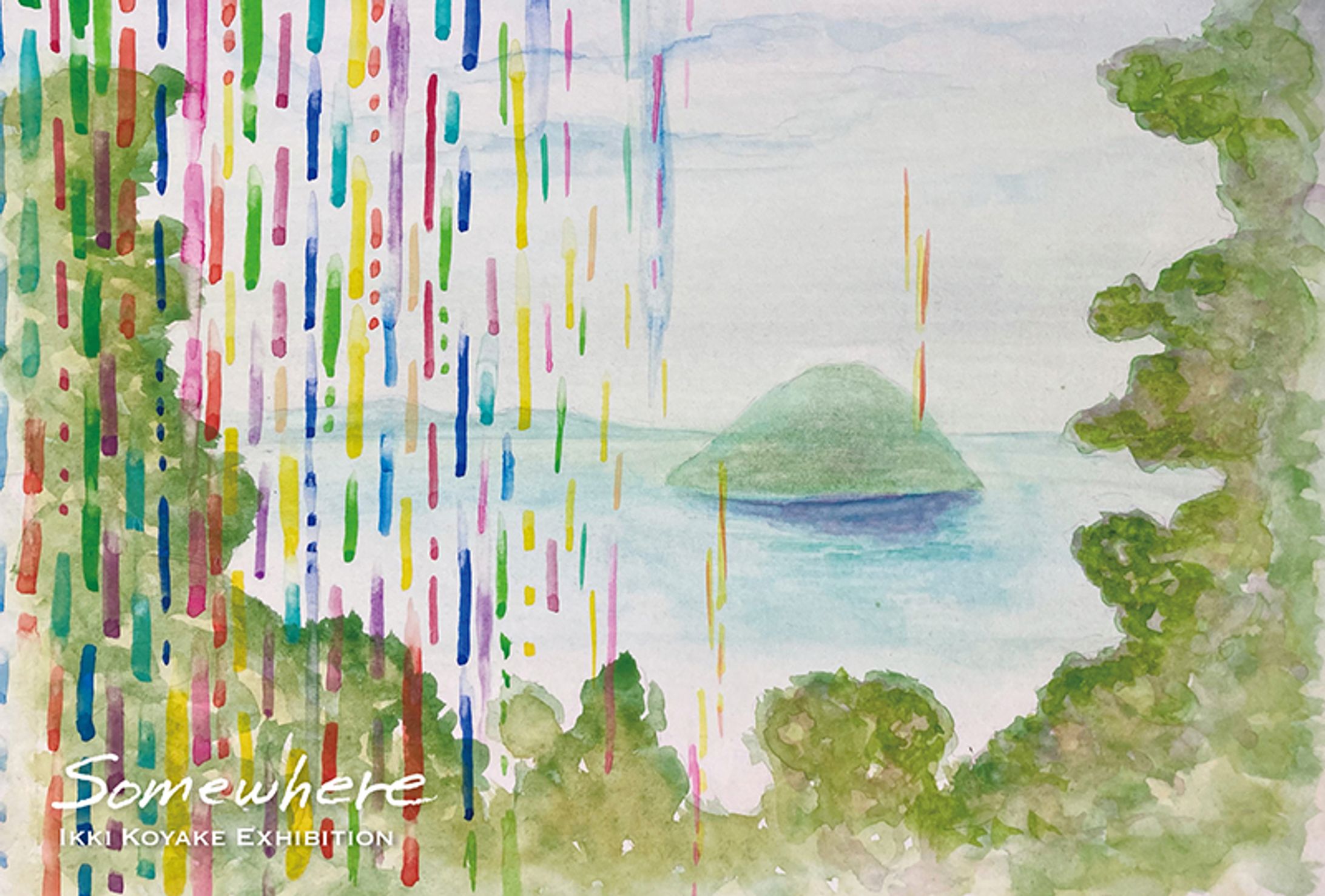 個展DM「Some Where」IKKI KOYAKE-1