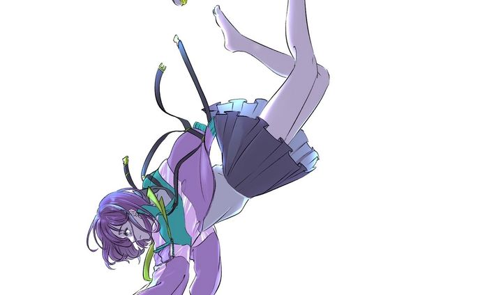【動画用イラスト】夏の終わりの歩道橋