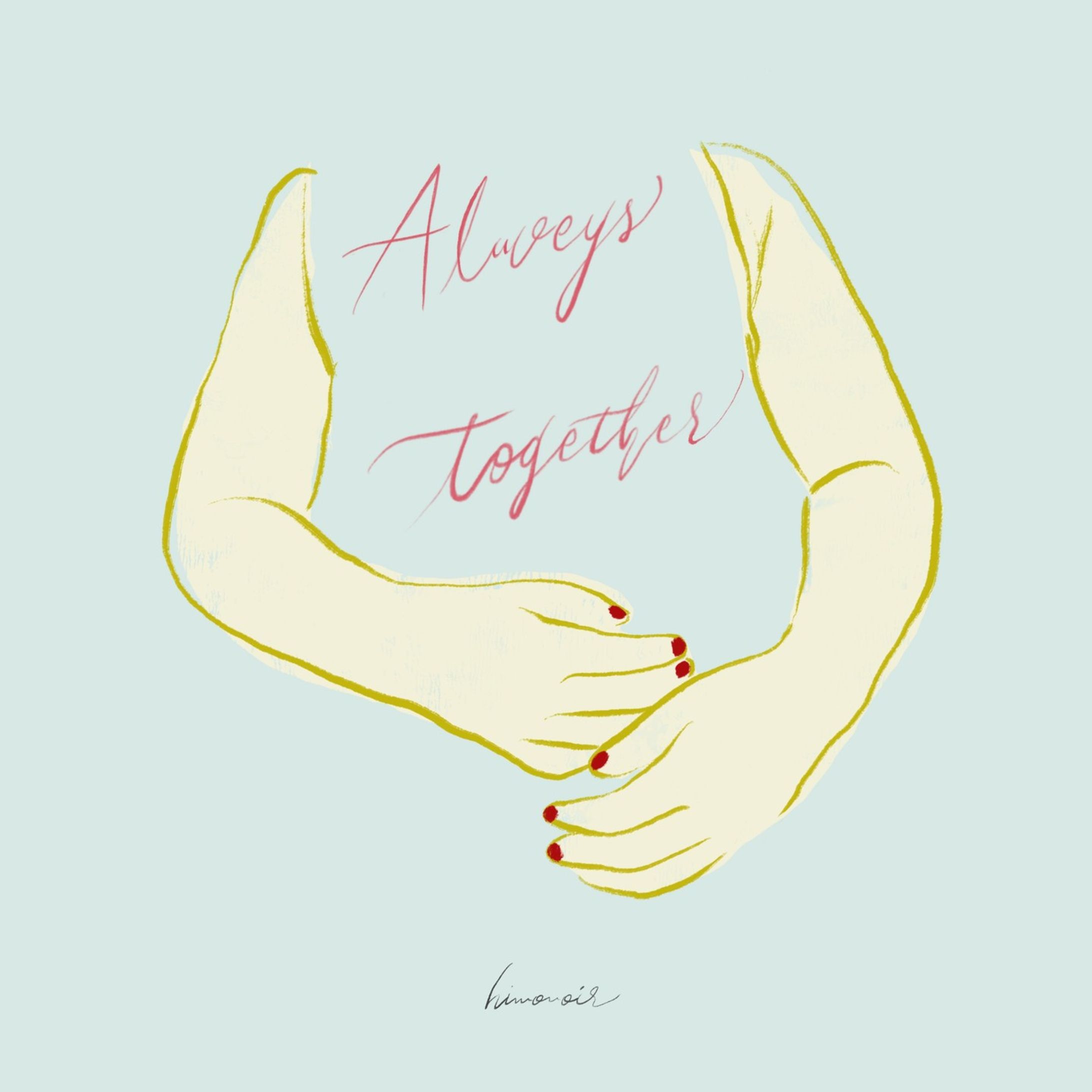 ・

いつもいっしょ
always together

私が何かをすると
いつも同じにしたがる
ネイルの色も
色の塗り分けも
全部一緒

いつまでそんなふうに
思ってくれるのかな

#art
#drawing
#chill
#relax
#textile
#arm
#nail
#fashion
#illustration
#fresco
#calligraphy
#nft
#metaverse
#4yearsold
#イラスト
#おしゃれ
#挿絵
#マニキュア
#ネイル
#４歳
#子育て
#女の子-1