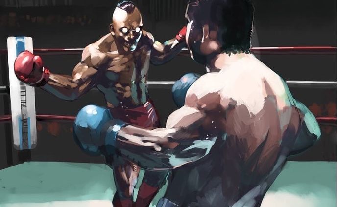 fight night‼︎ #illustration #art #drawing #boxing #ボクシング #ボクサー #boxer #イラスト #格闘技