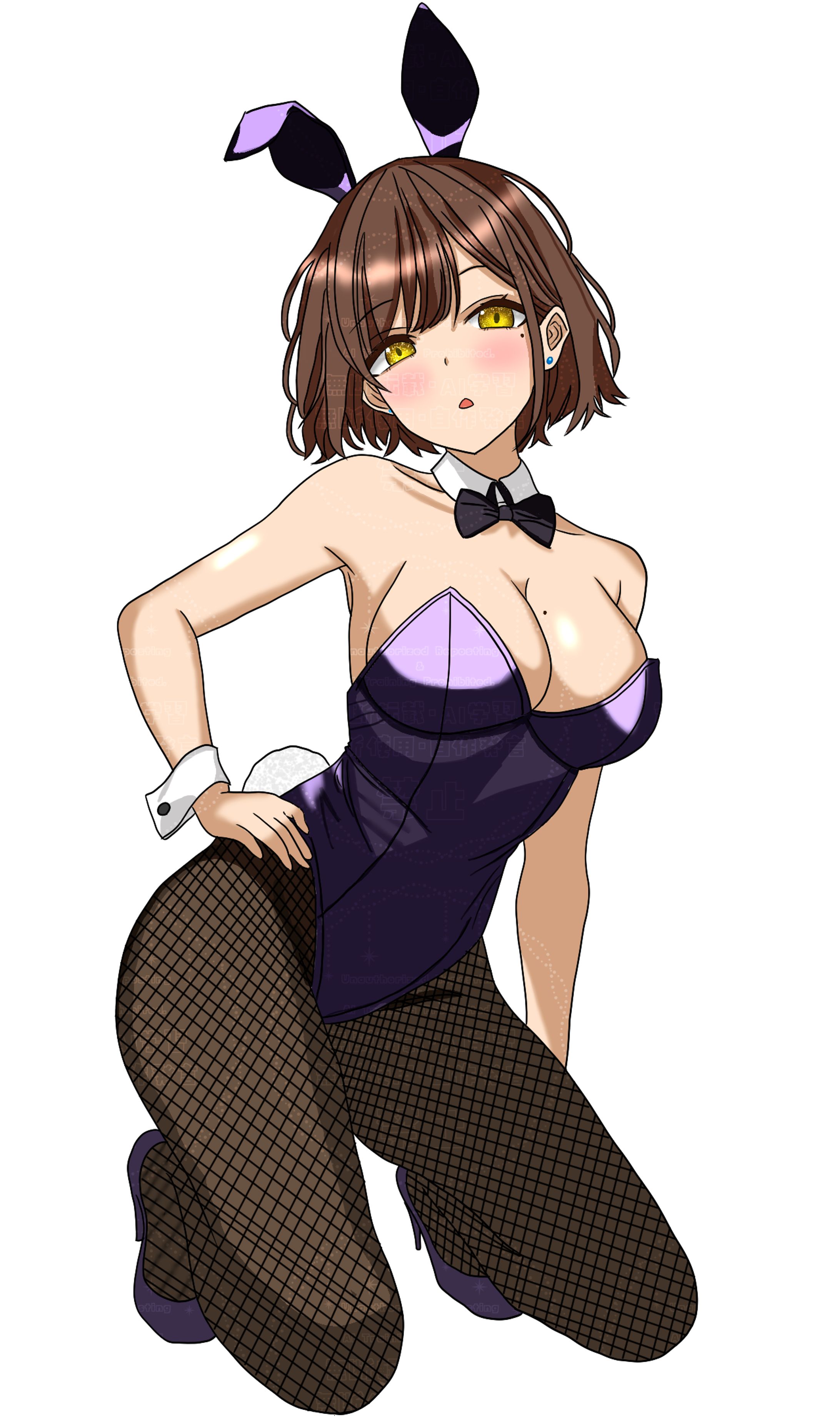 茶髪バニーガール-1