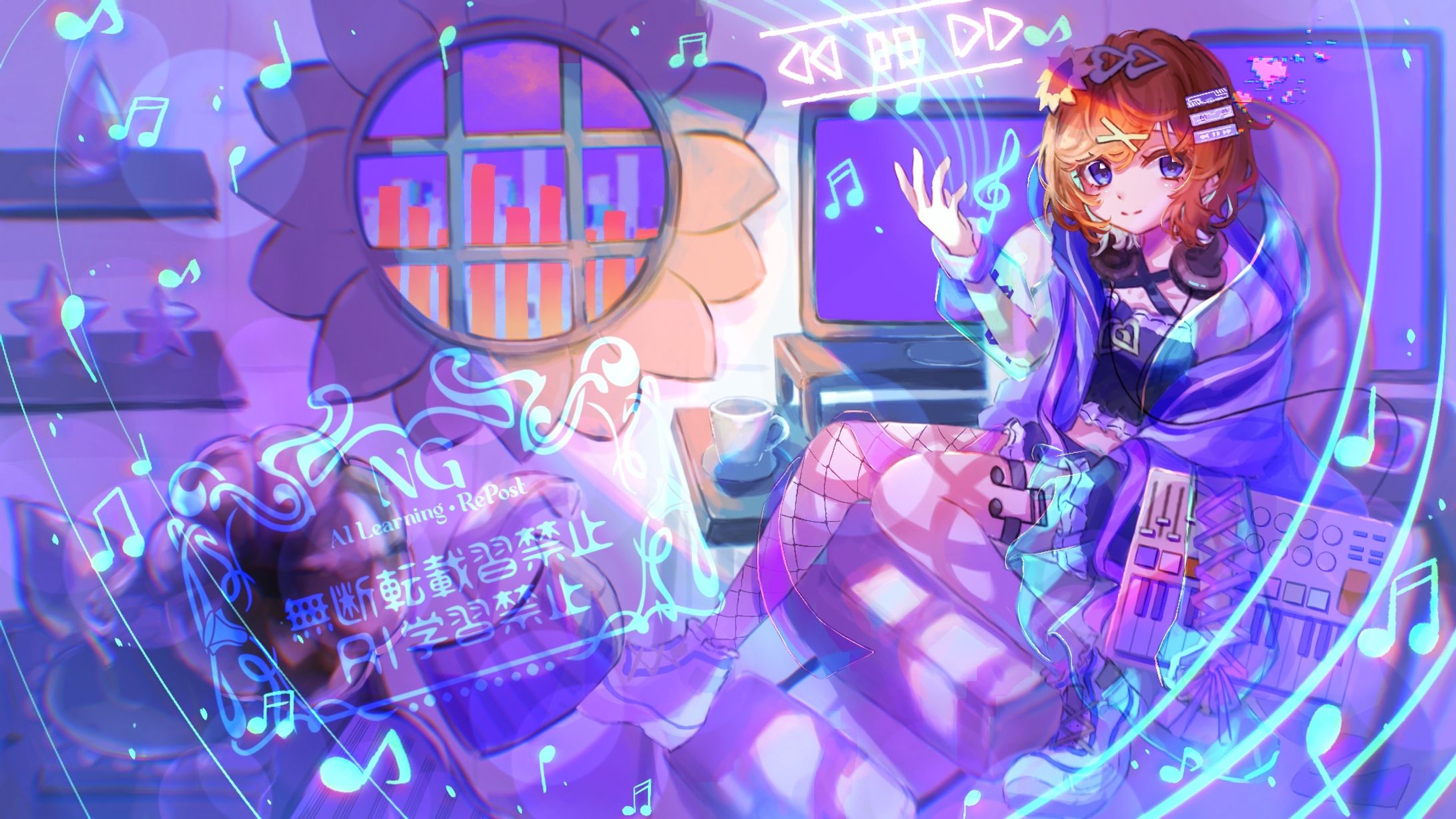 詩乃原しの様　配信用イラスト-1