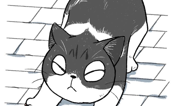 cat illustration２