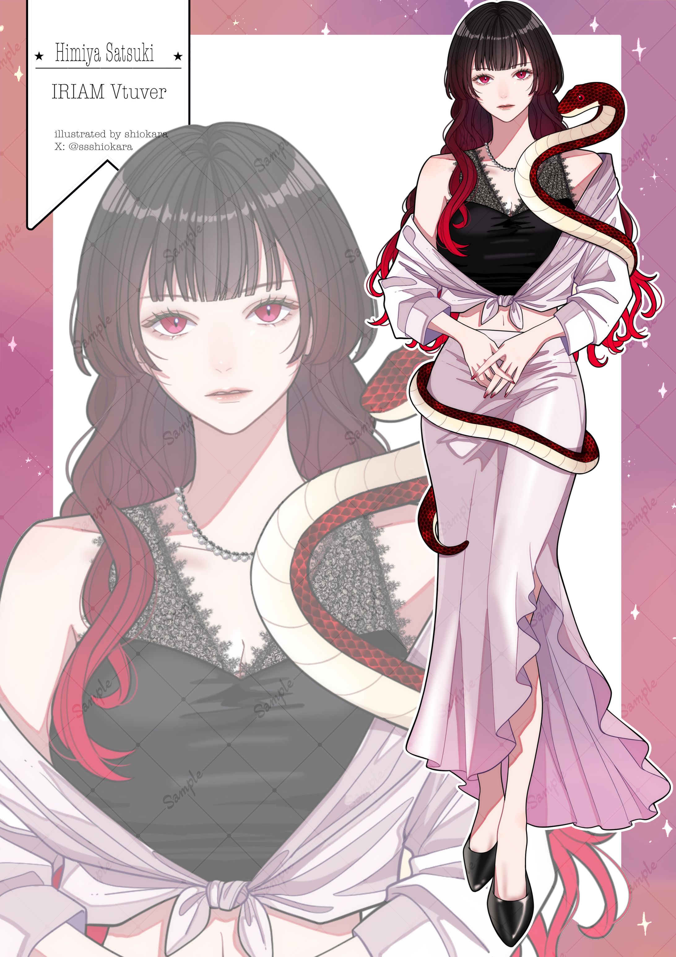 VTuber氷見谷桜月様　キャラデザ-1