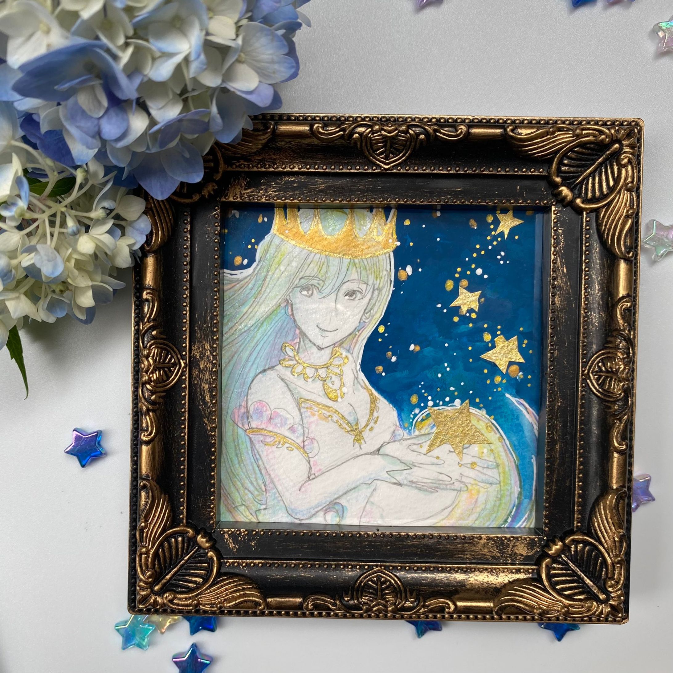 Galleryハルイト様企画展「星明かりが響く夜」展示絵-1