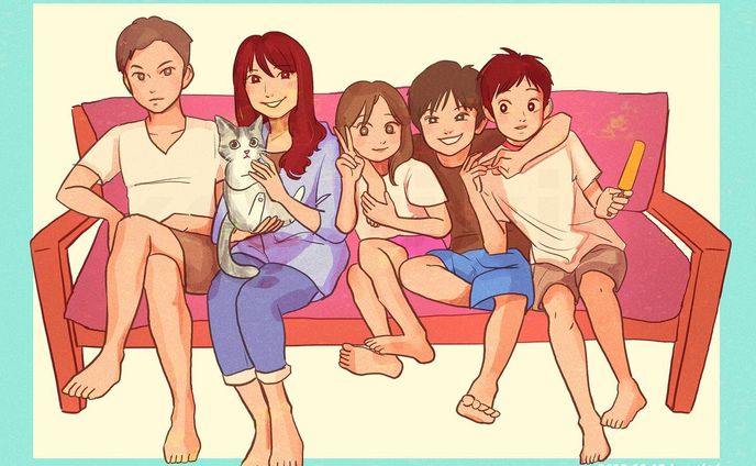 【個人のお客様】プレゼント用
家族の似顔絵イラストを制作しました。お写真を参考に描きました💐
I made the illustration of a family!
.

https://kaorikid.com/portfolio/2305_presentillust/
.
.
#レトロイラスト  #デザイン #イラストレーター #illustration #illust #レトロ可愛い 
.
.
.
 #design #nostalgie #art  #artwork  #myart #nostalgic #painting #digitalart #家族 #ポスター風 #似顔絵  #イラスト　#プレゼント用 #painting #ご依頼