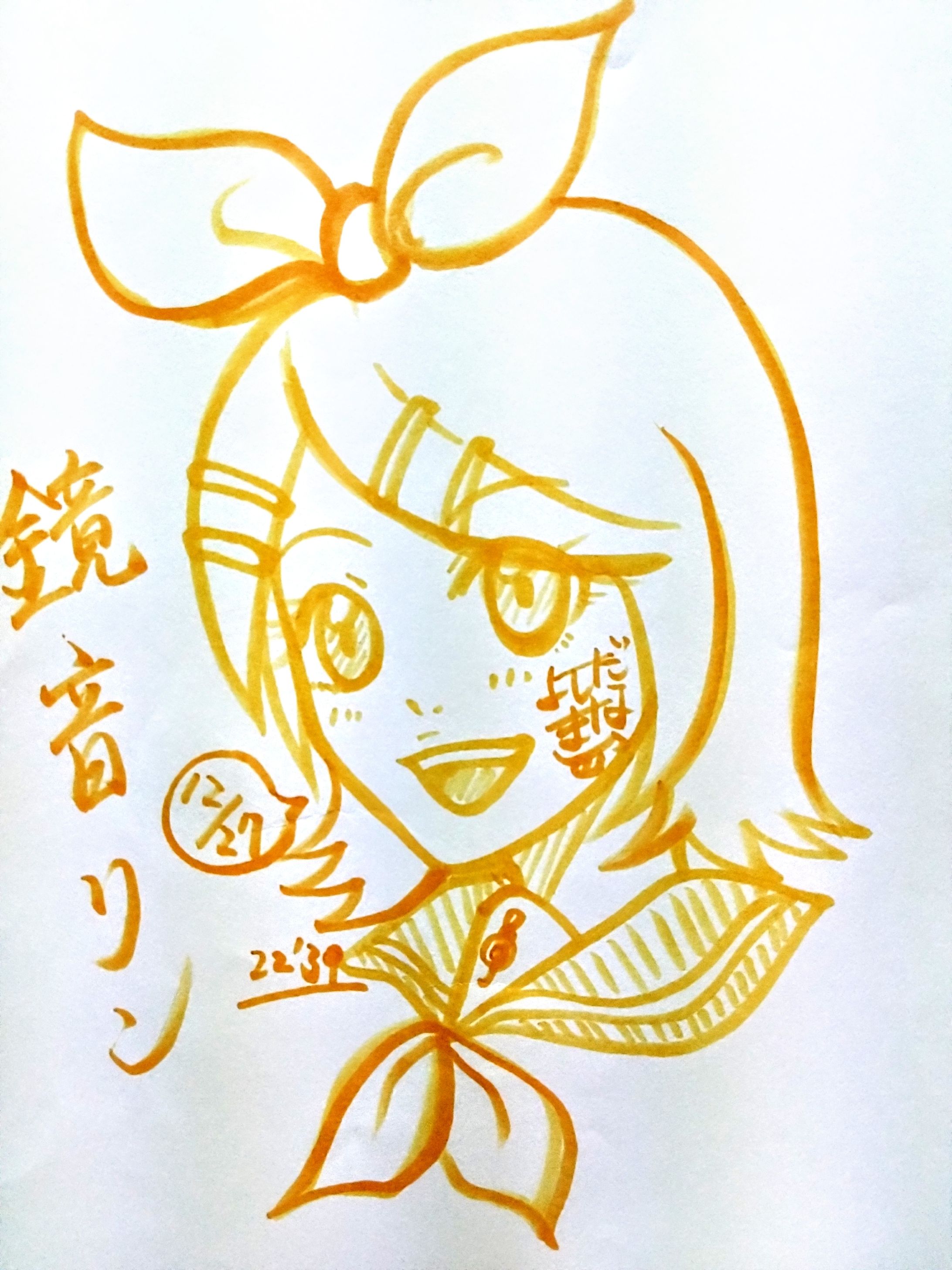 バースデー似顔絵(鏡音リン/VOCALOID)-1
