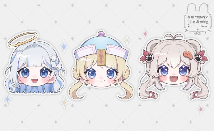 顔だけイラスト