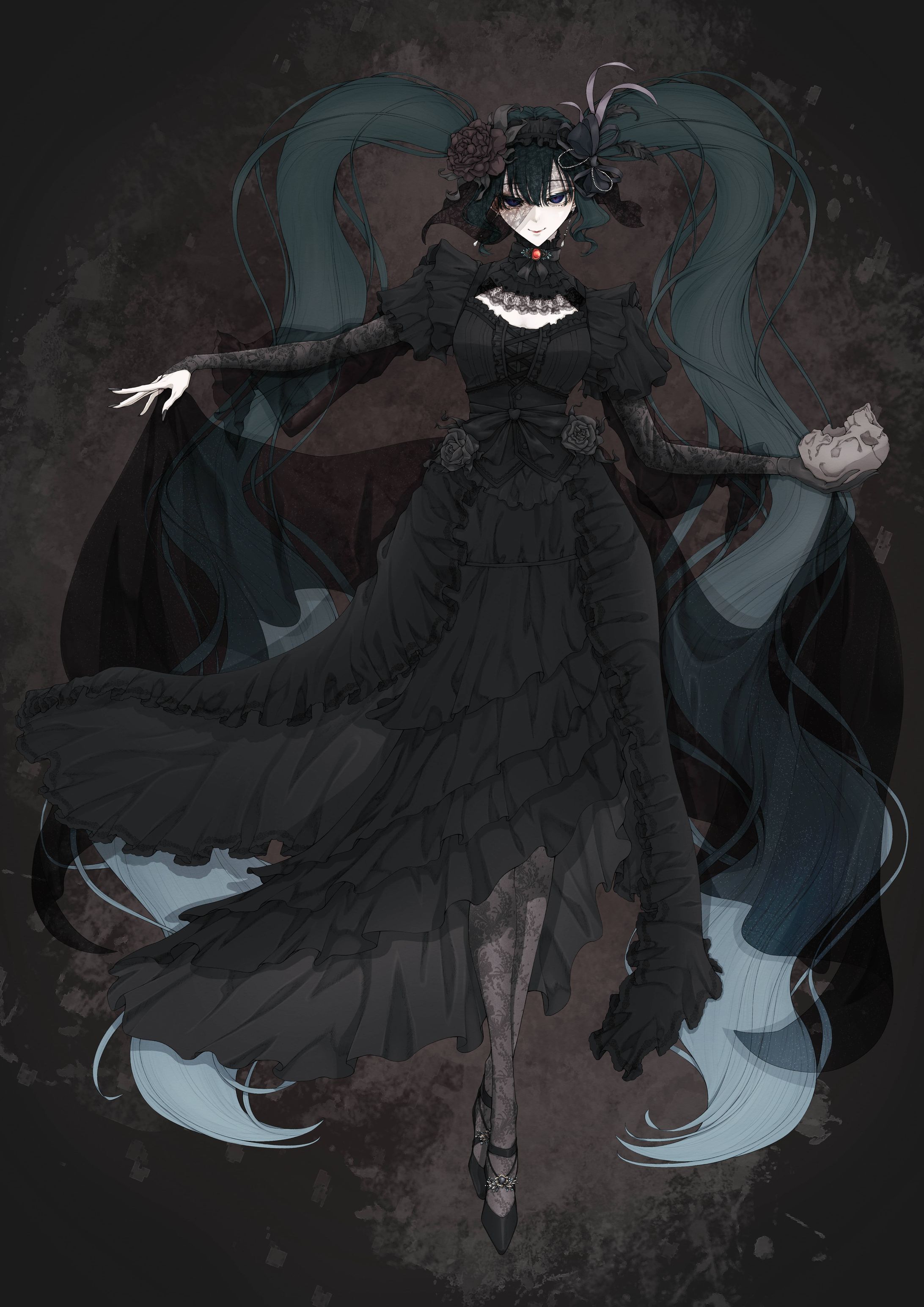 ゴシックドレスミク-1