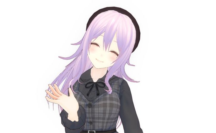 ベレー帽とワンピース