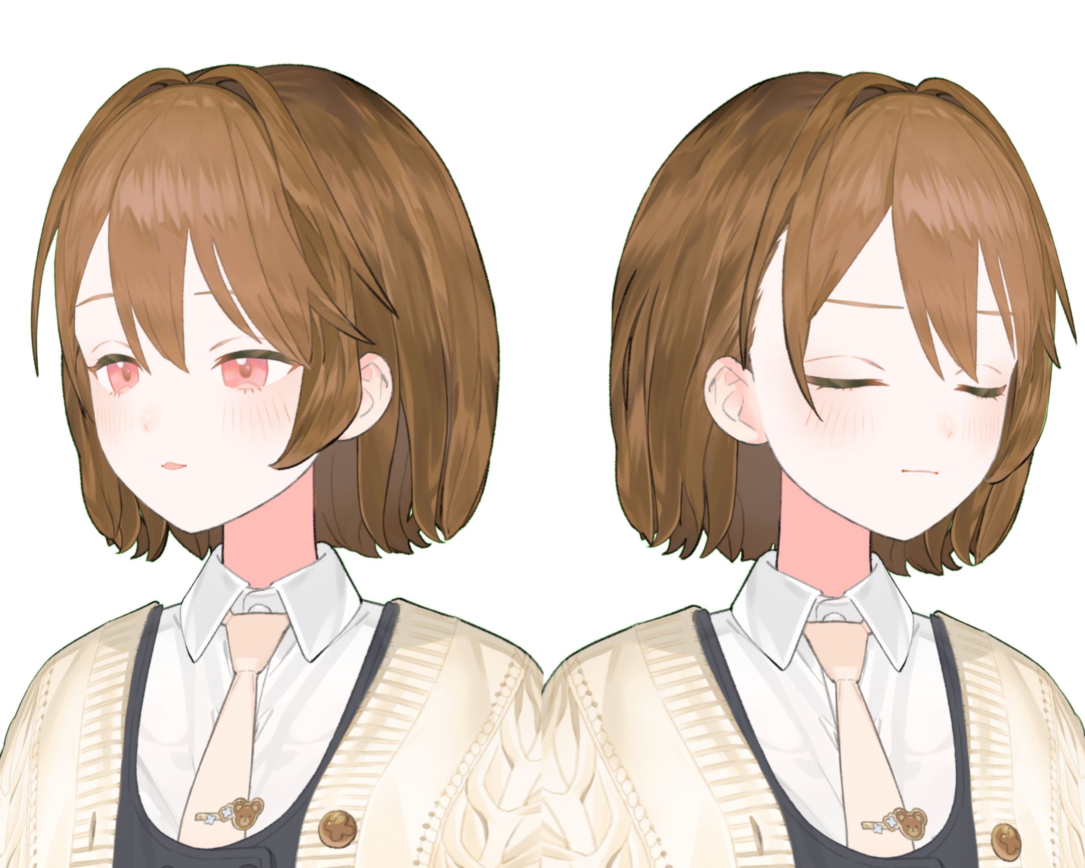 制服衣装髪型_ショートカット-1