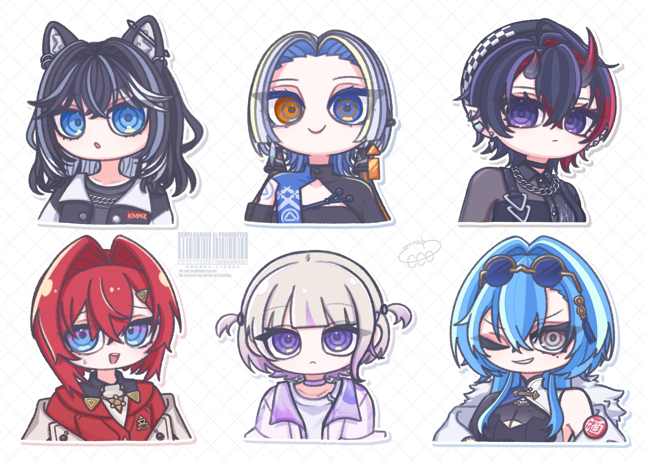 【絵柄参考ページ】③ｶｰﾄｩｰﾝ風ミニキャラ-1
