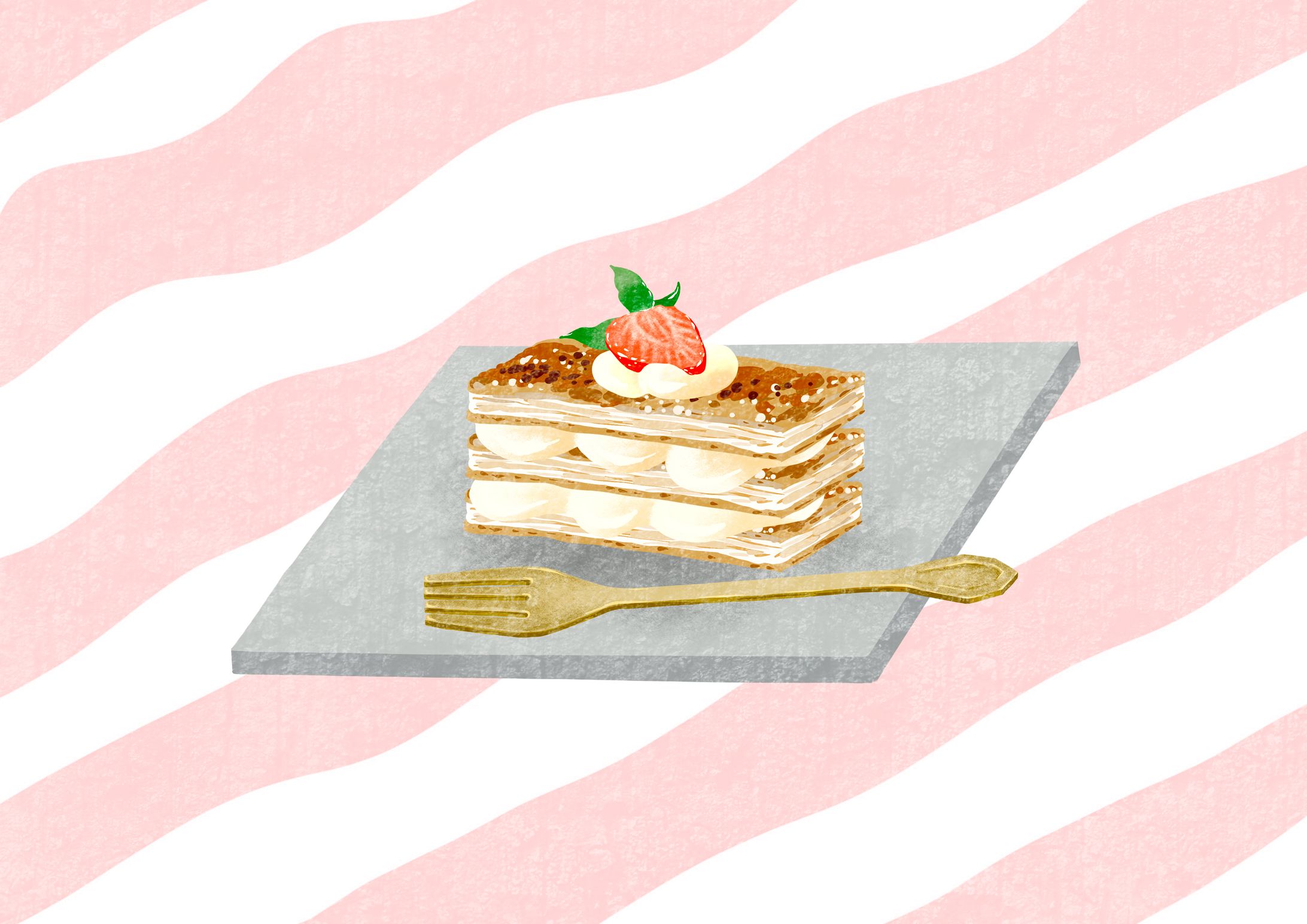 いちごのスイーツイラスト-1