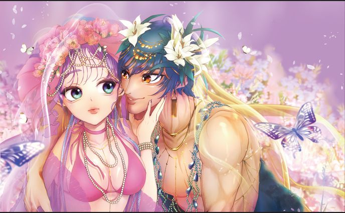 創作：「花と囁き」