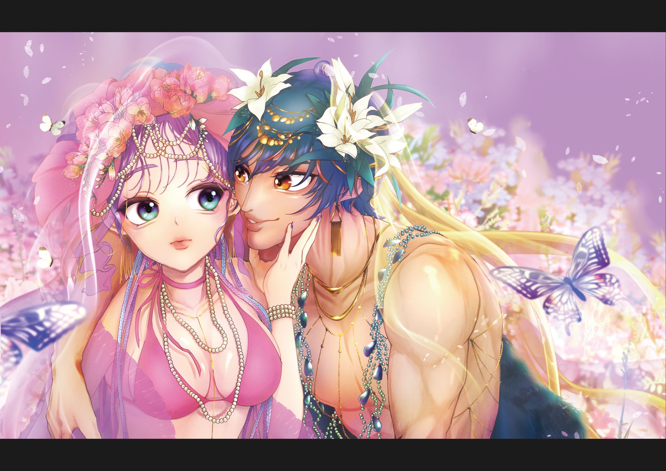 創作：「花と囁き」-1