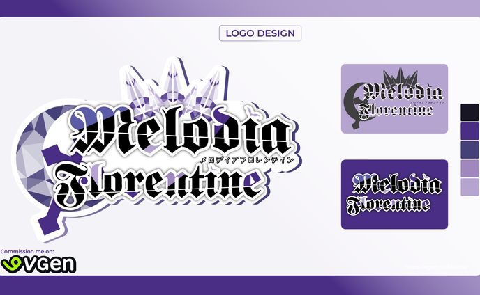 Melodia Florentine Vtuber Logo