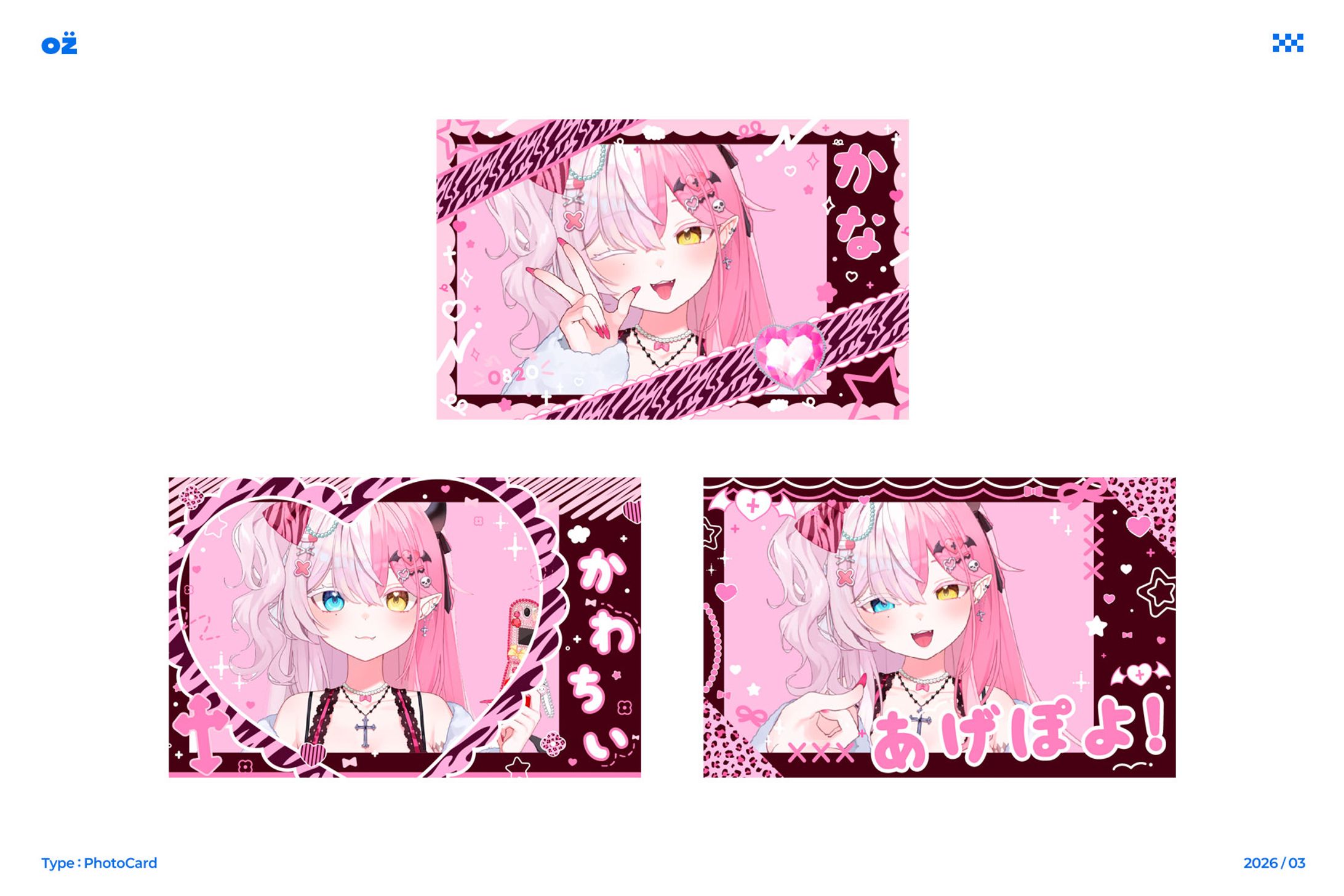 Others / MomosiroKana ギャルチェキ風カード-1