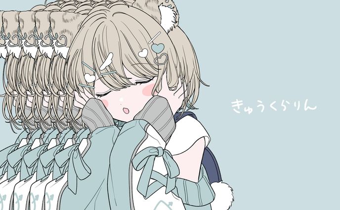 配信画面、歌ってみたイラスト