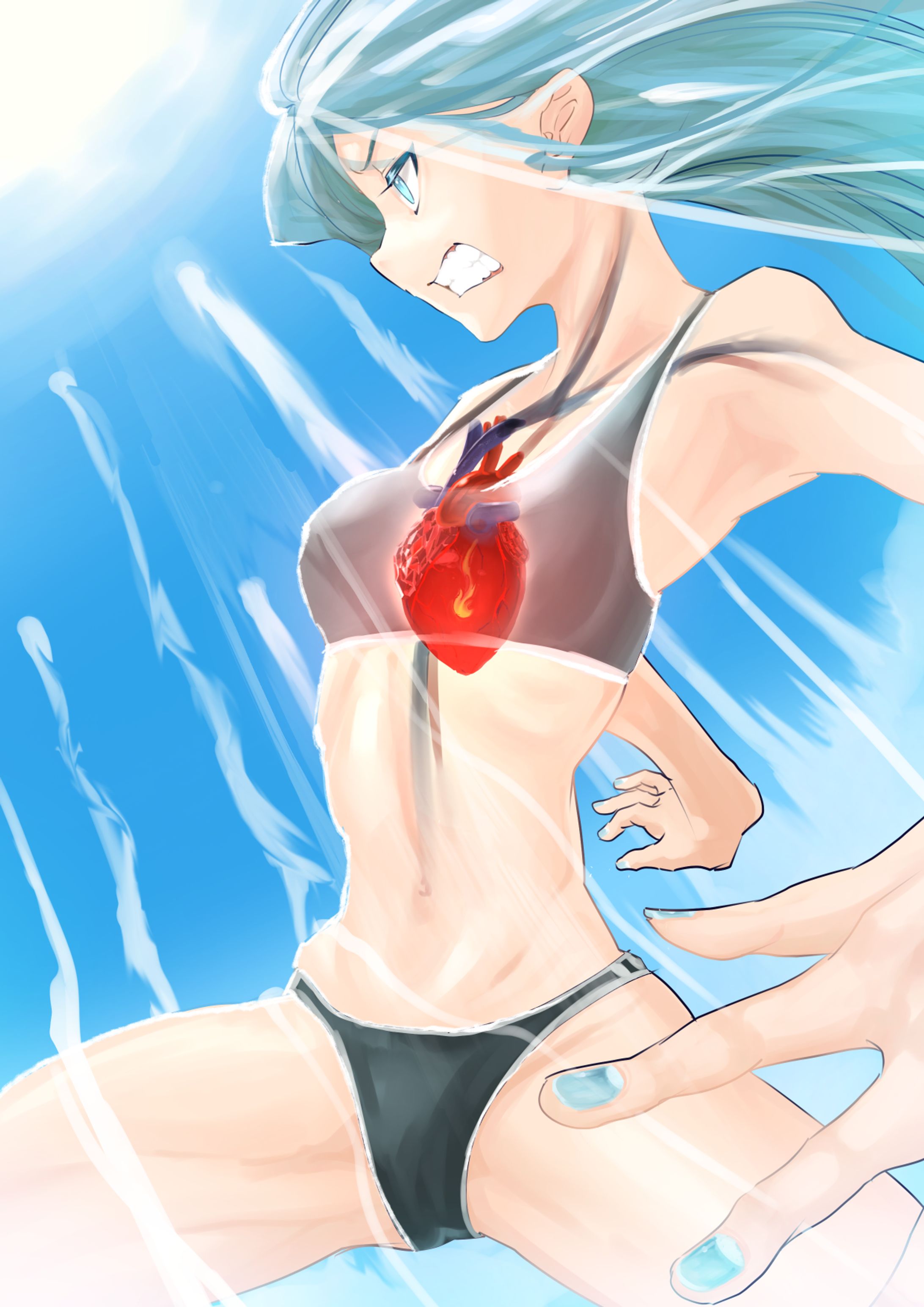 オリジナルイラスト　Glass heart-1