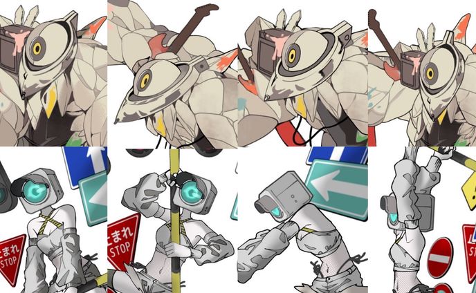 クリーチャー　立ち絵2種
