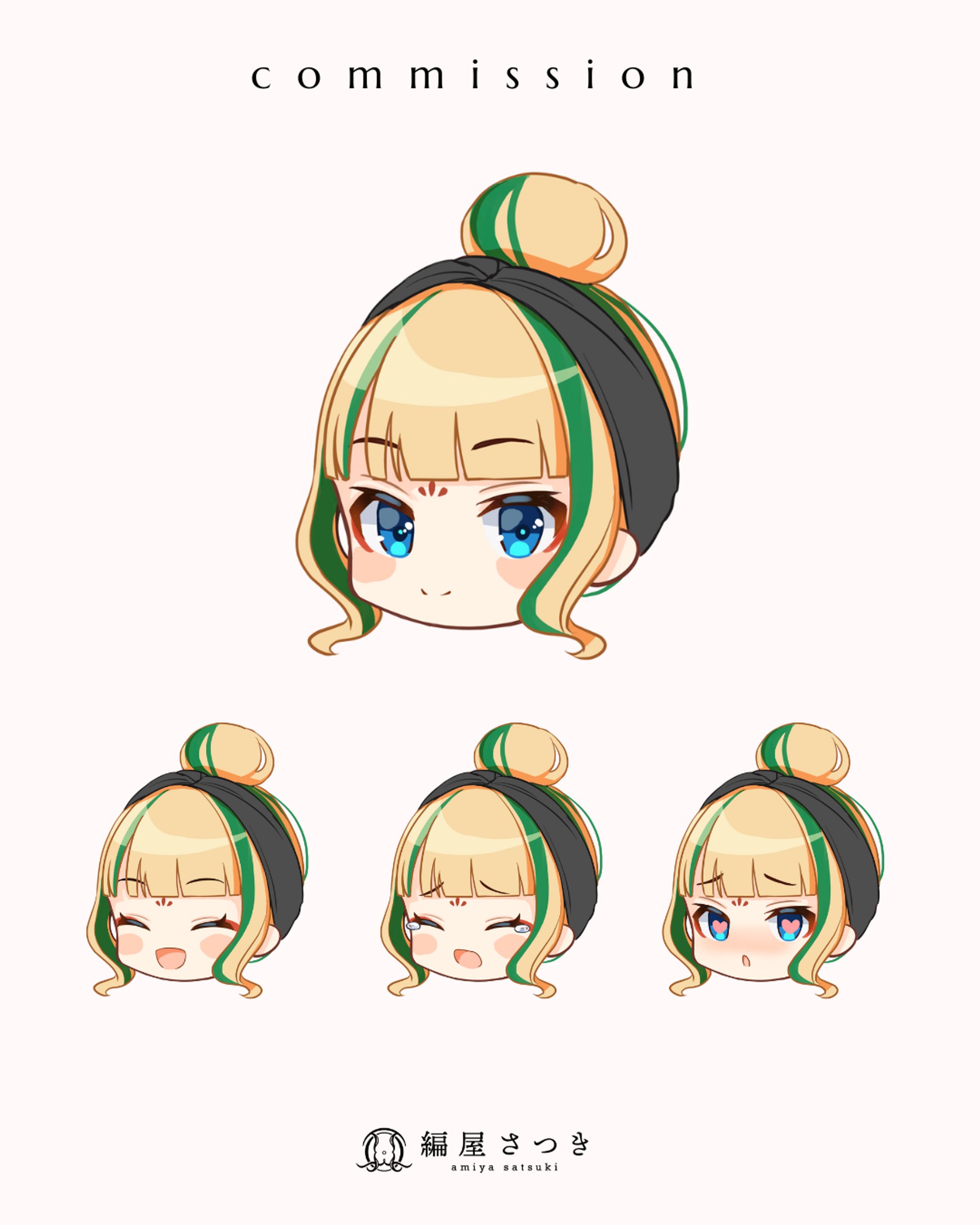 🟦Vtuber 由宇霧様 新ビジュアル サブカルの姿SDイラスト-1