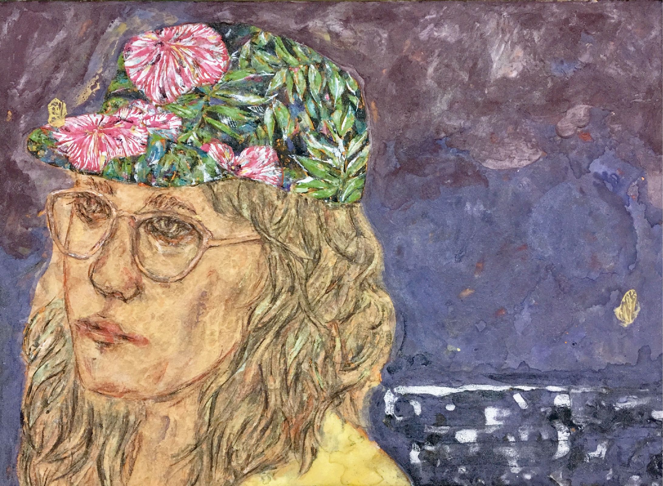 小作品　自画像-1