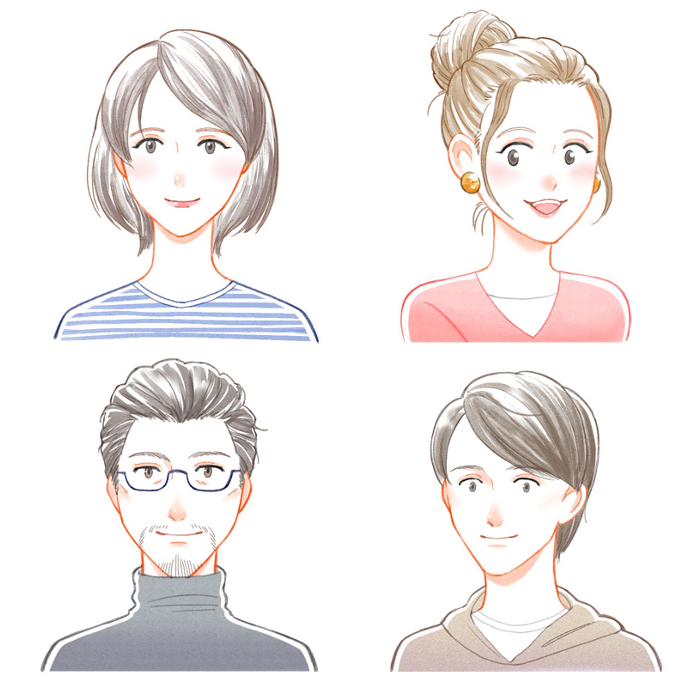 イラスト【似顔絵風】-1