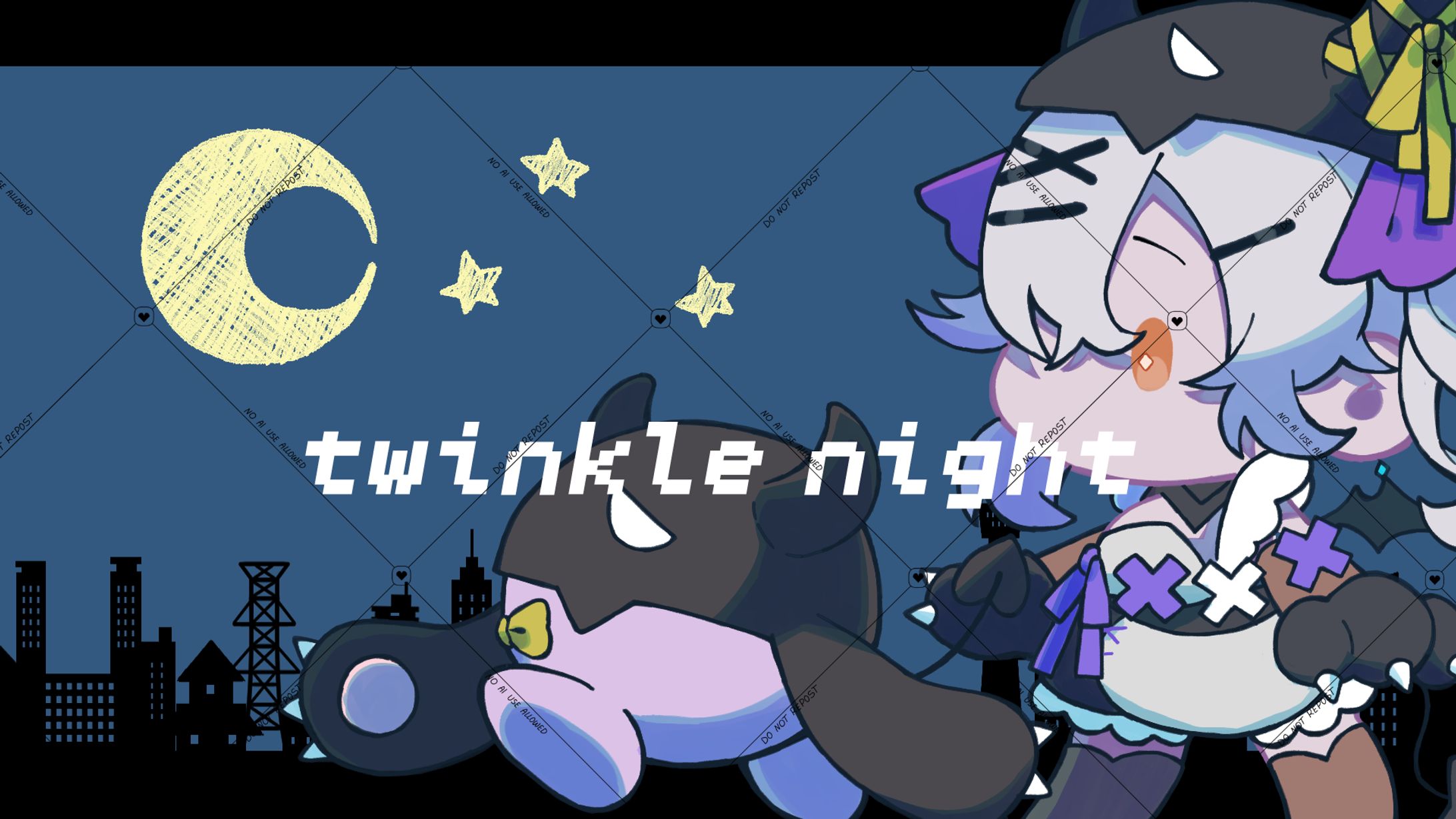 唄夜乃よる様　twinklenight　歌ってみたサムネイル・GIFアニメ-1