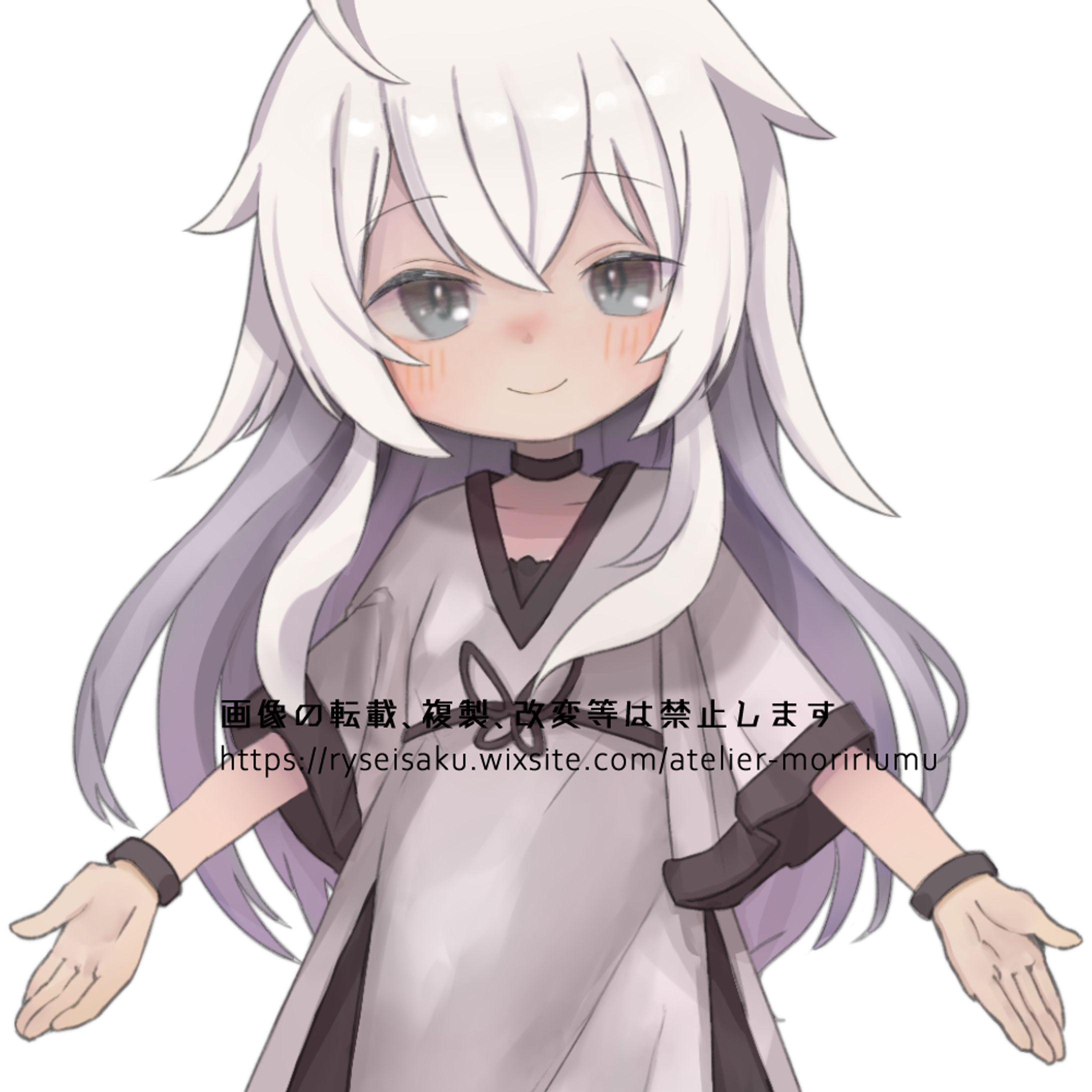 ​ゲーム用キャラクターイラスト（表情・衣装差分あり）-1
