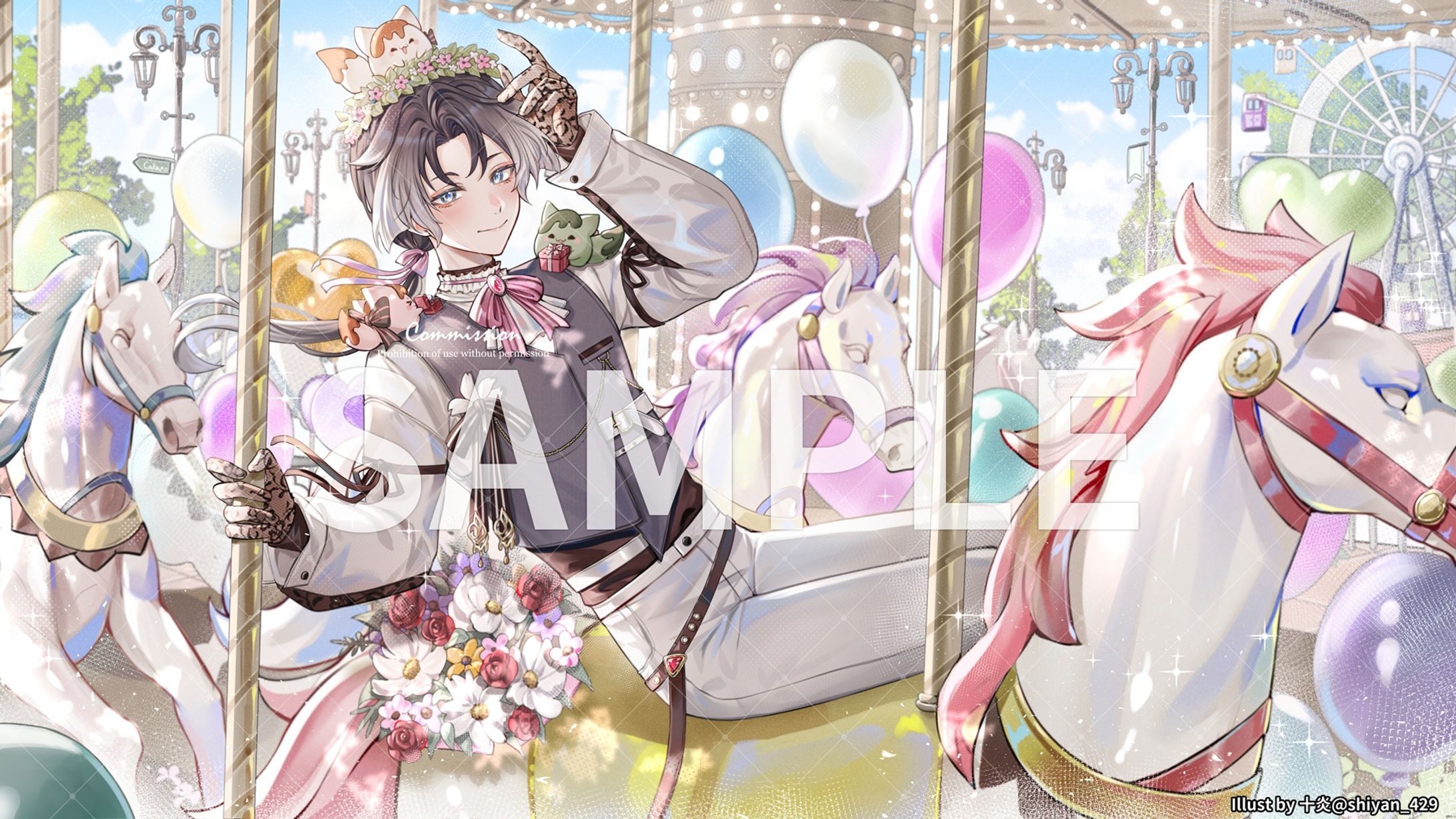 粉絲委託 | CaKano情人節賀圖-1