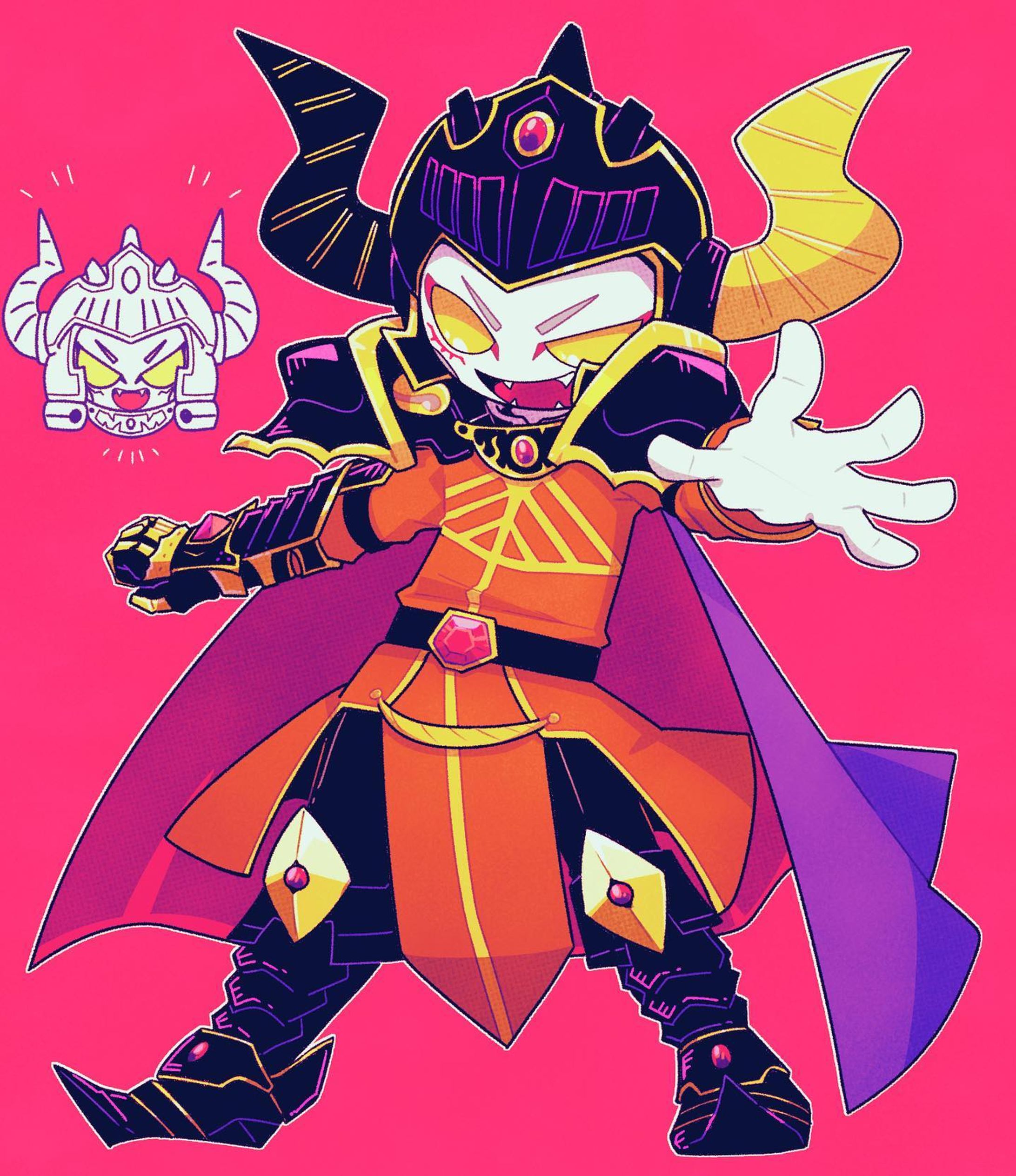#イラスト #人外 #illustration #monster  #fanart #ファンアート #vtuber #あっくん大魔王-1