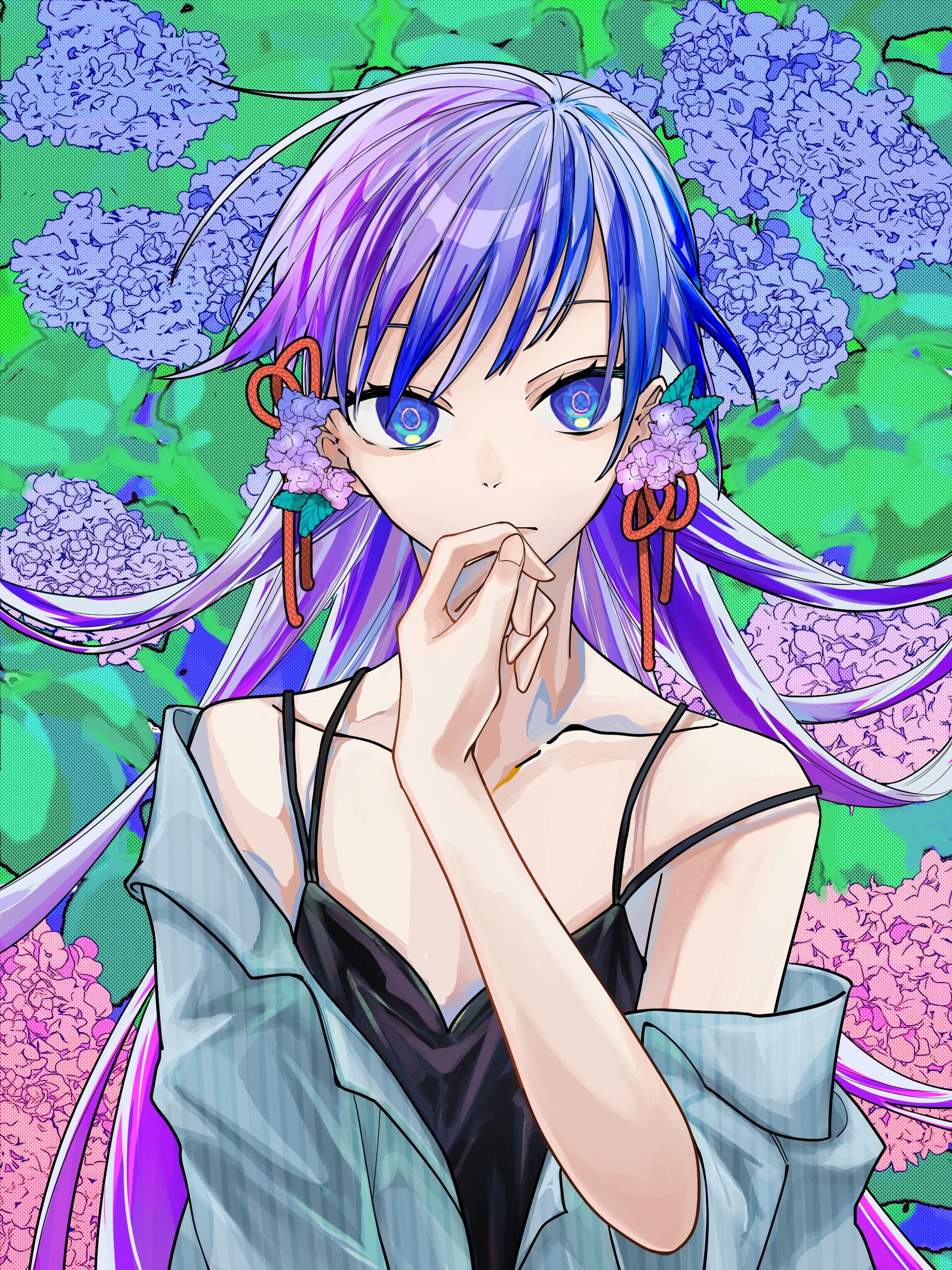 一枚絵/紫陽花-1