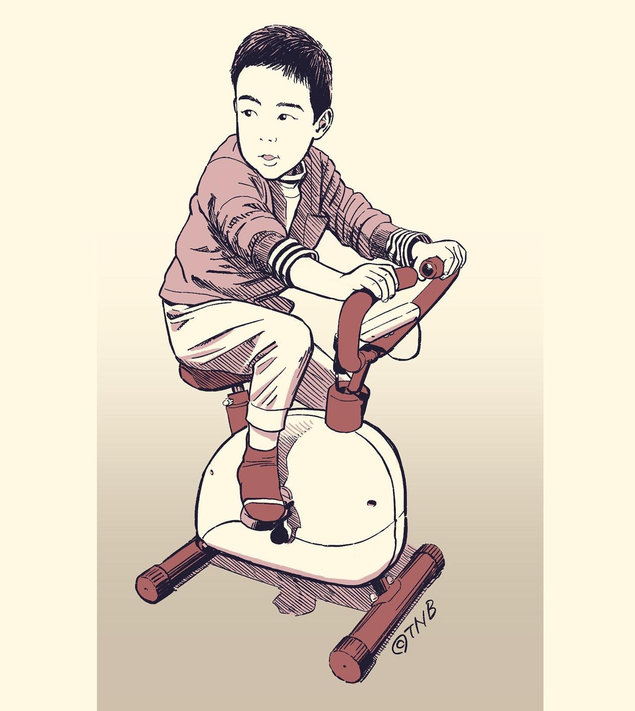 Diet man
#うちの息子のポートレイト
#illustration #portrait #boy-1