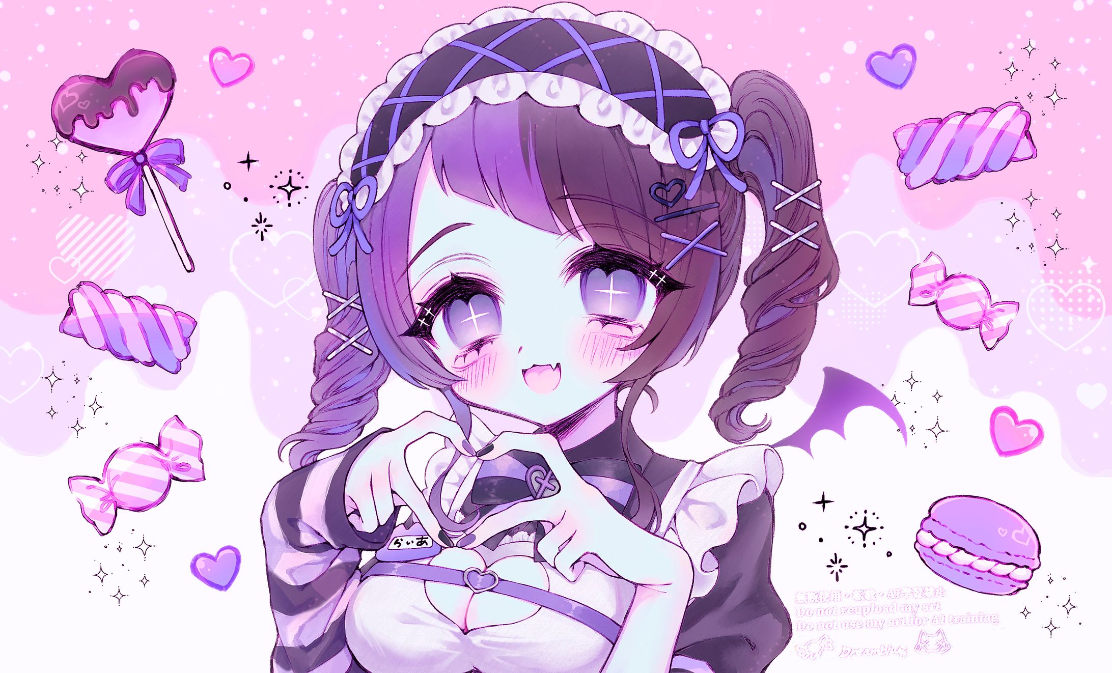 来栖らいあ様 しゅーぱーめるてぃらびゅふれーばー♡ 歌ってみたイラスト-1