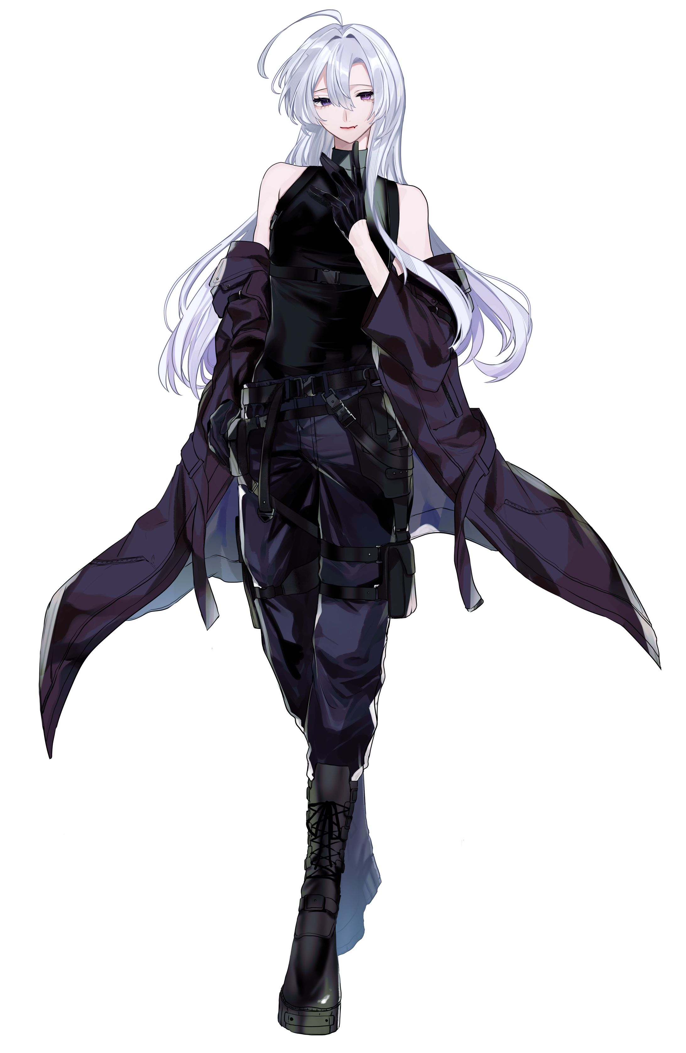 ミリタリーファッションの男性-1