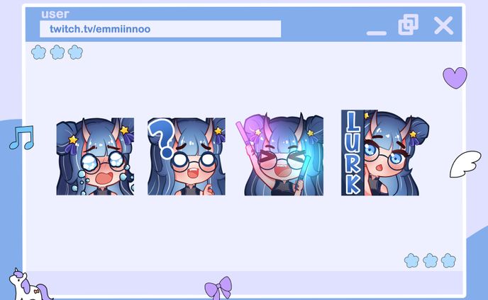 Emotes Commissions for Akaru Hoshiki