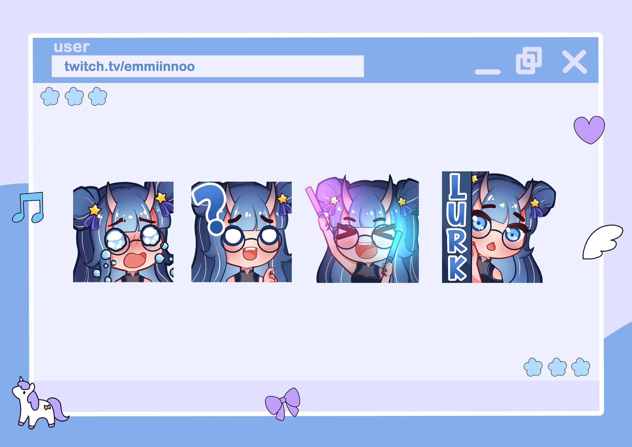 Emotes Commissions for Akaru Hoshiki-1