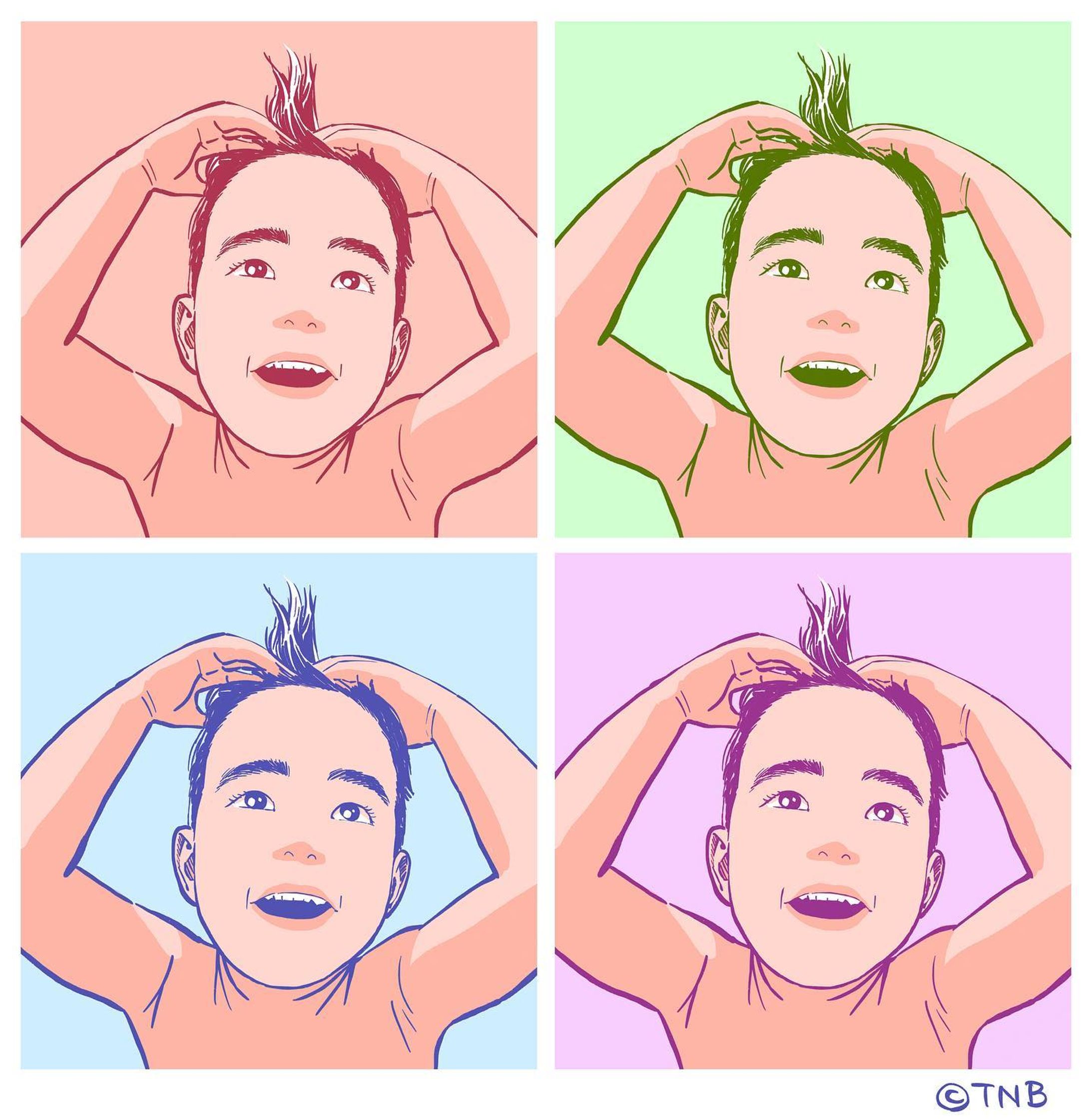 TONGARI BOY
#うちの息子のポートレイト
#illustration #portrait #boy-1