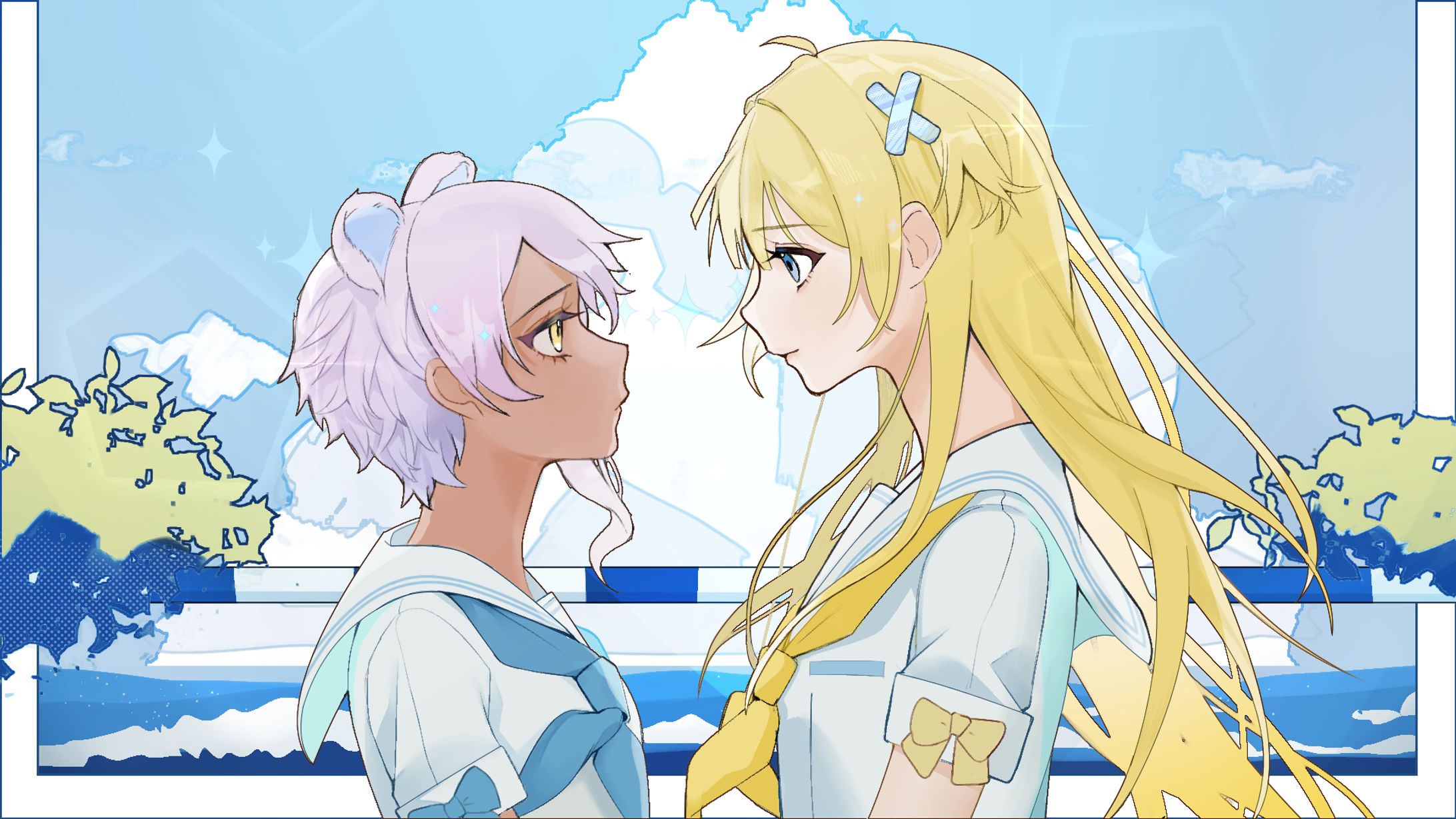 少女　レイ　歌ってみたイラスト制作-1