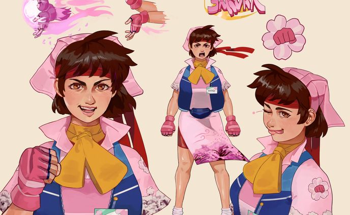 Sakura (Street Fighter 6 Fan Design)