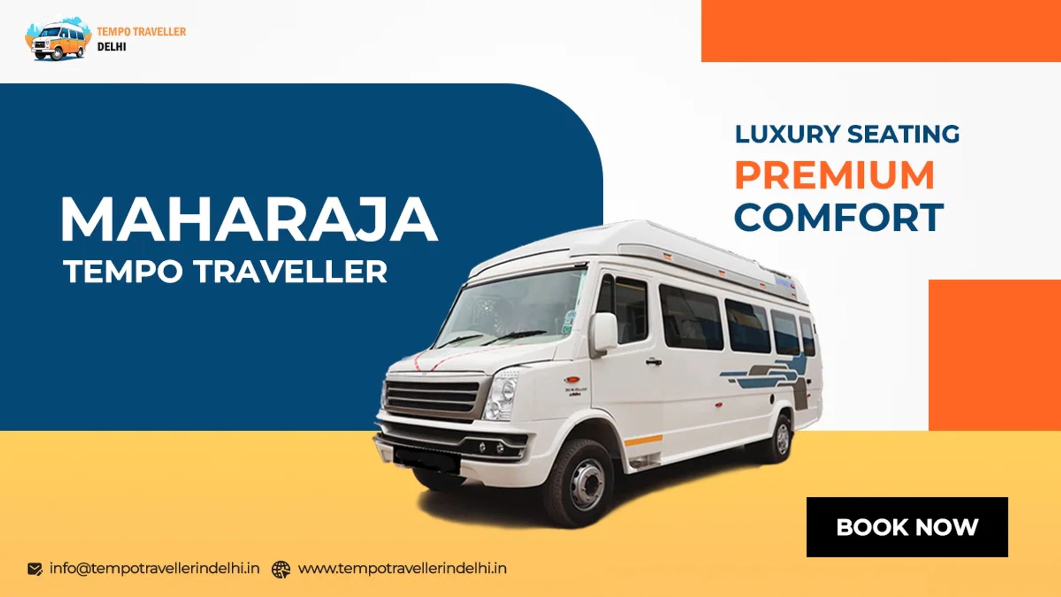 Rent Maharaja Tempo Traveller in Delhi at best price-1