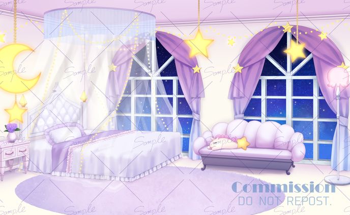 【ご依頼絵】配信背景