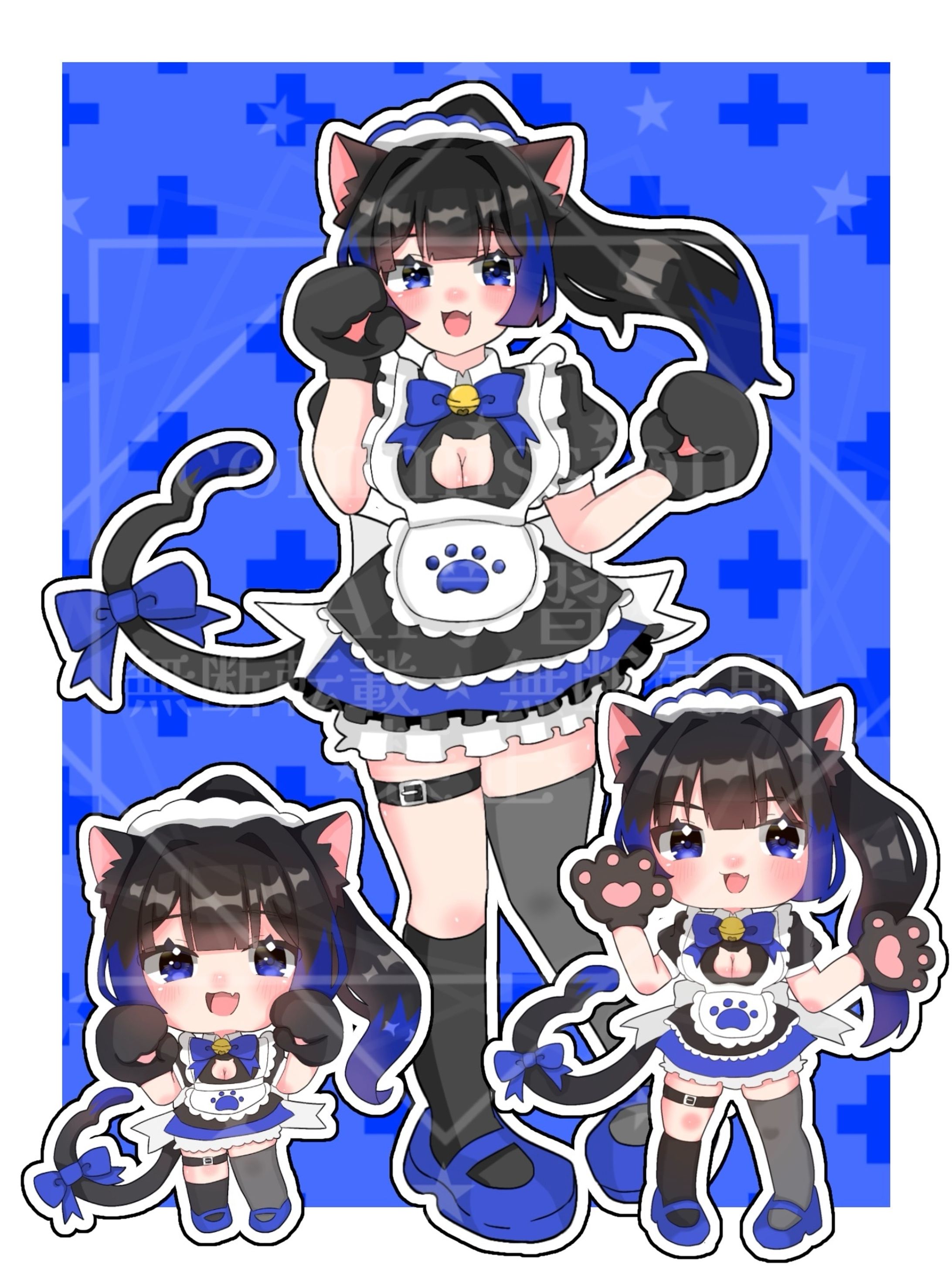 等身･ミニキャラ･ちびキャラ全身+衣装デザイン/大吟醸あこ様-1