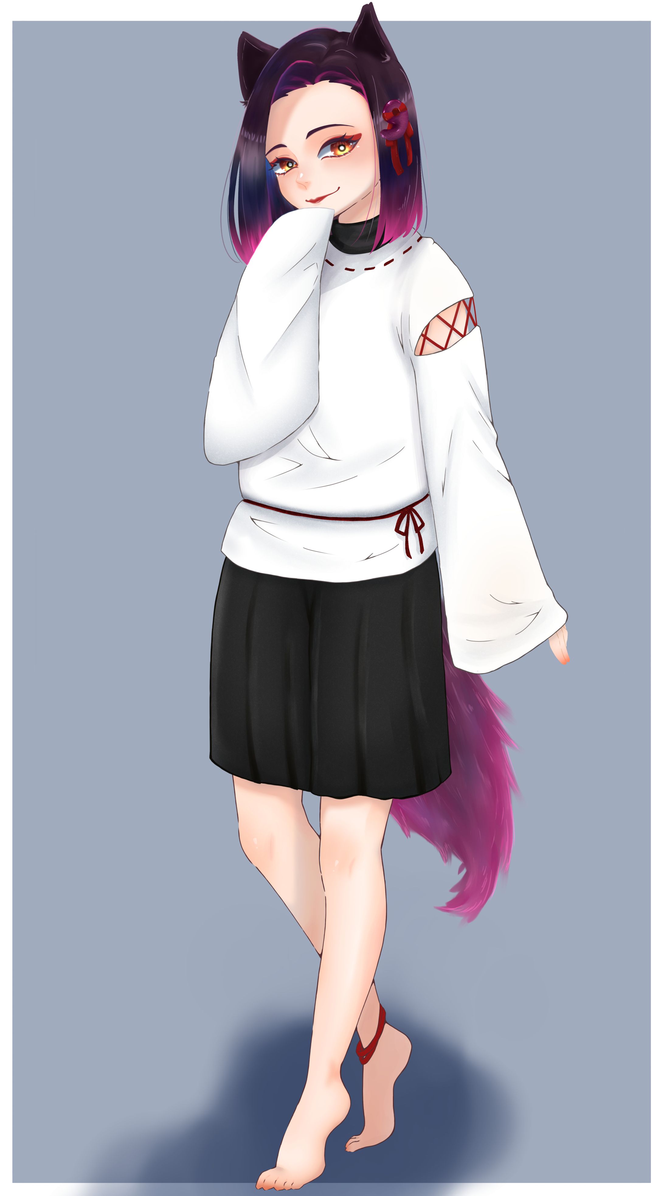 OC「柑」立ち絵-1