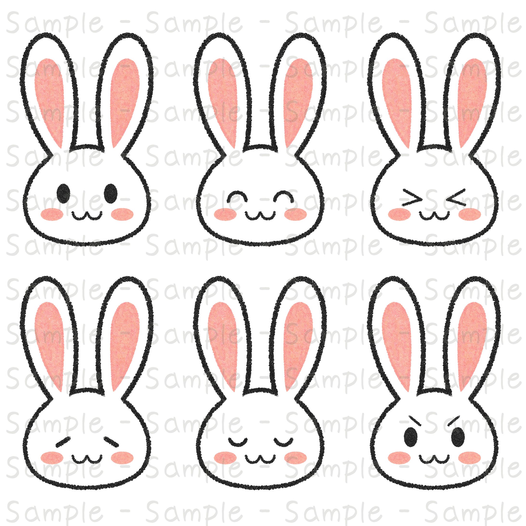 うさぎセット顔-1