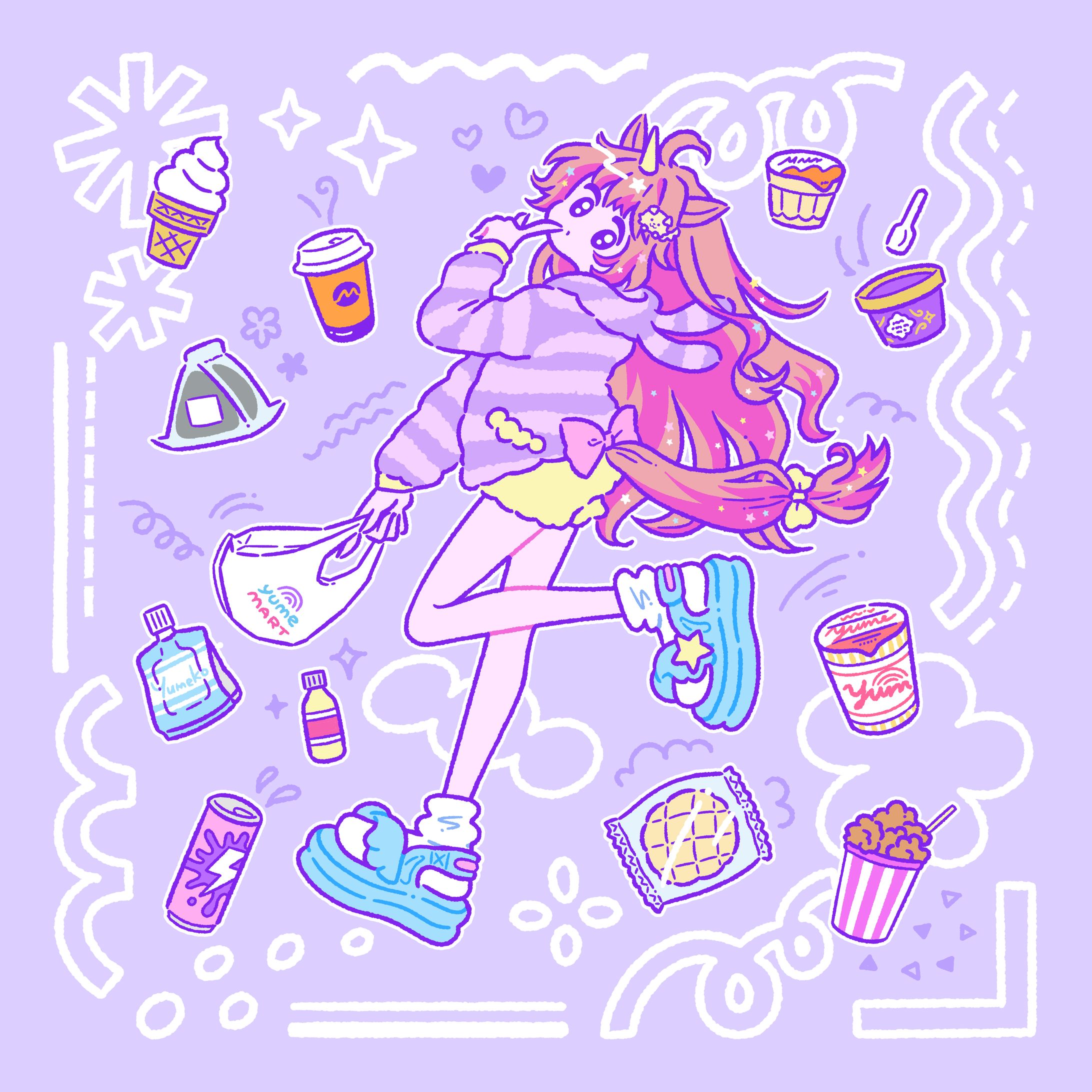 【お仕事】配信記念・コンビニパープル｜それゆけゆめこ 様-1