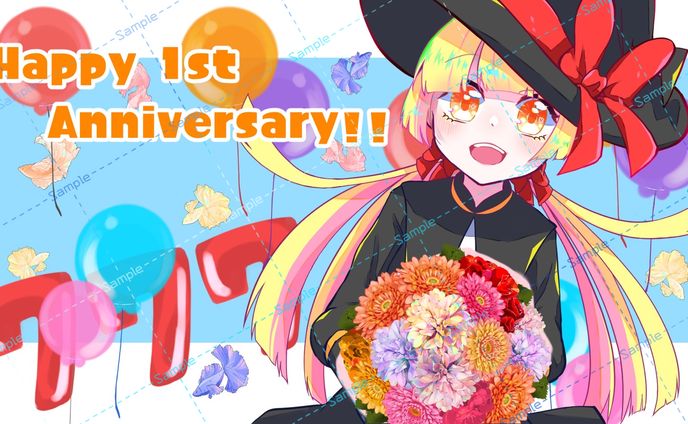 スロット店アニバーサリーイラスト