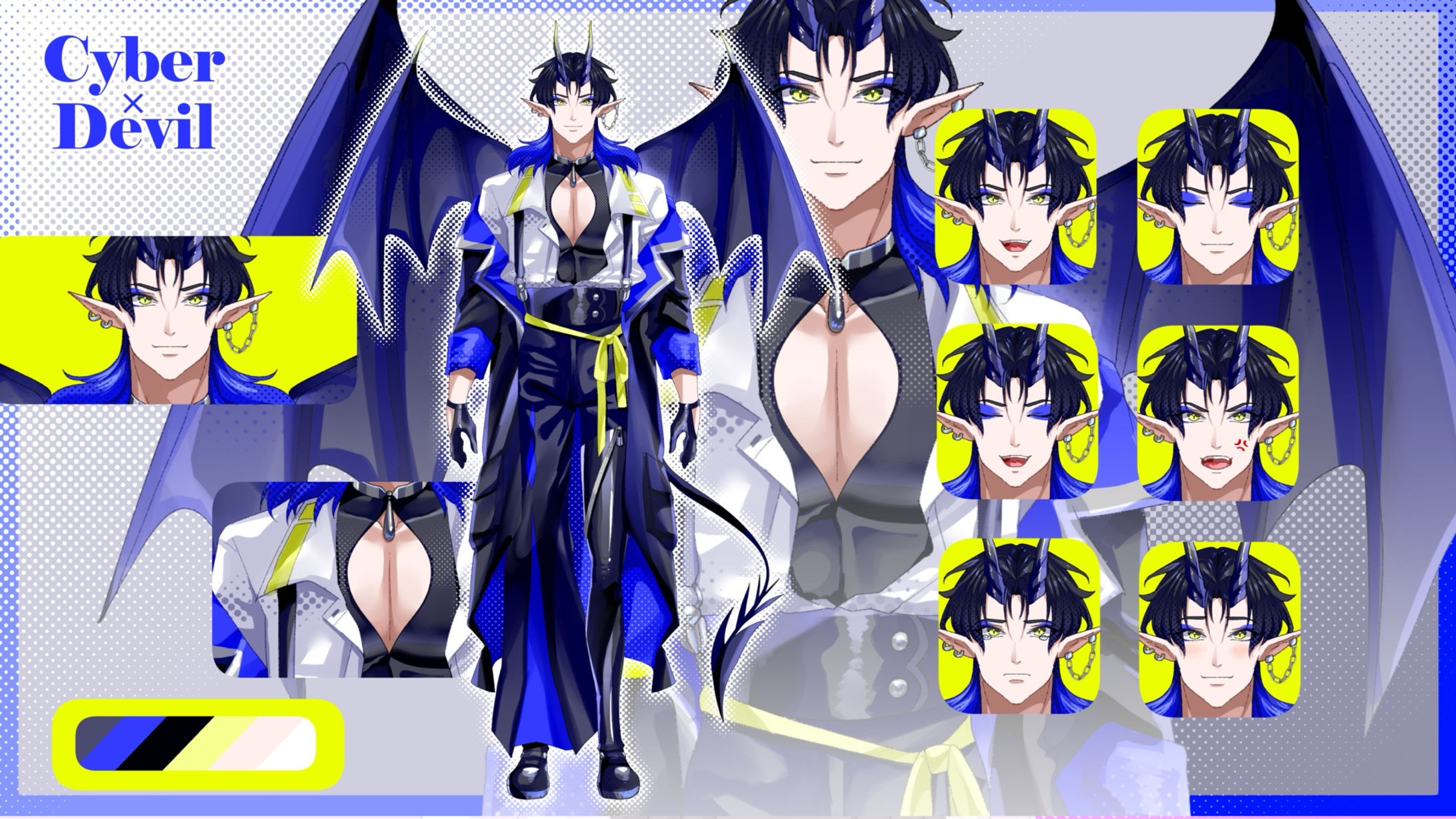 キャラクターデザイン　サイバー悪魔-1