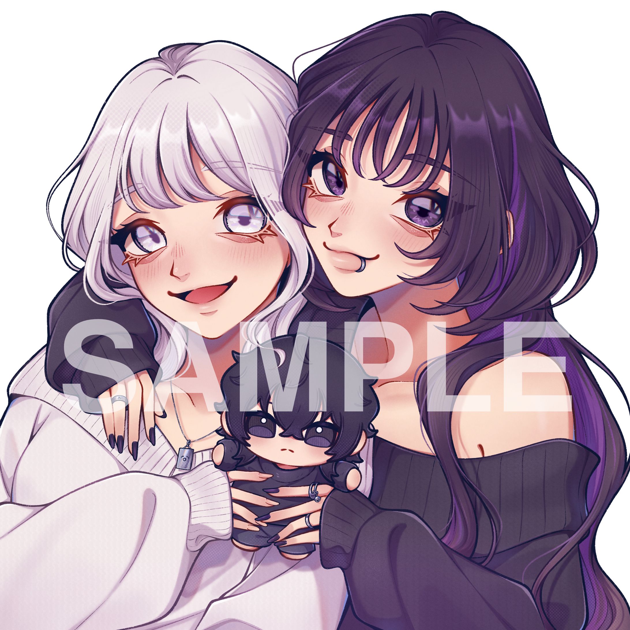 アイコンイラスト［ペア画］-1